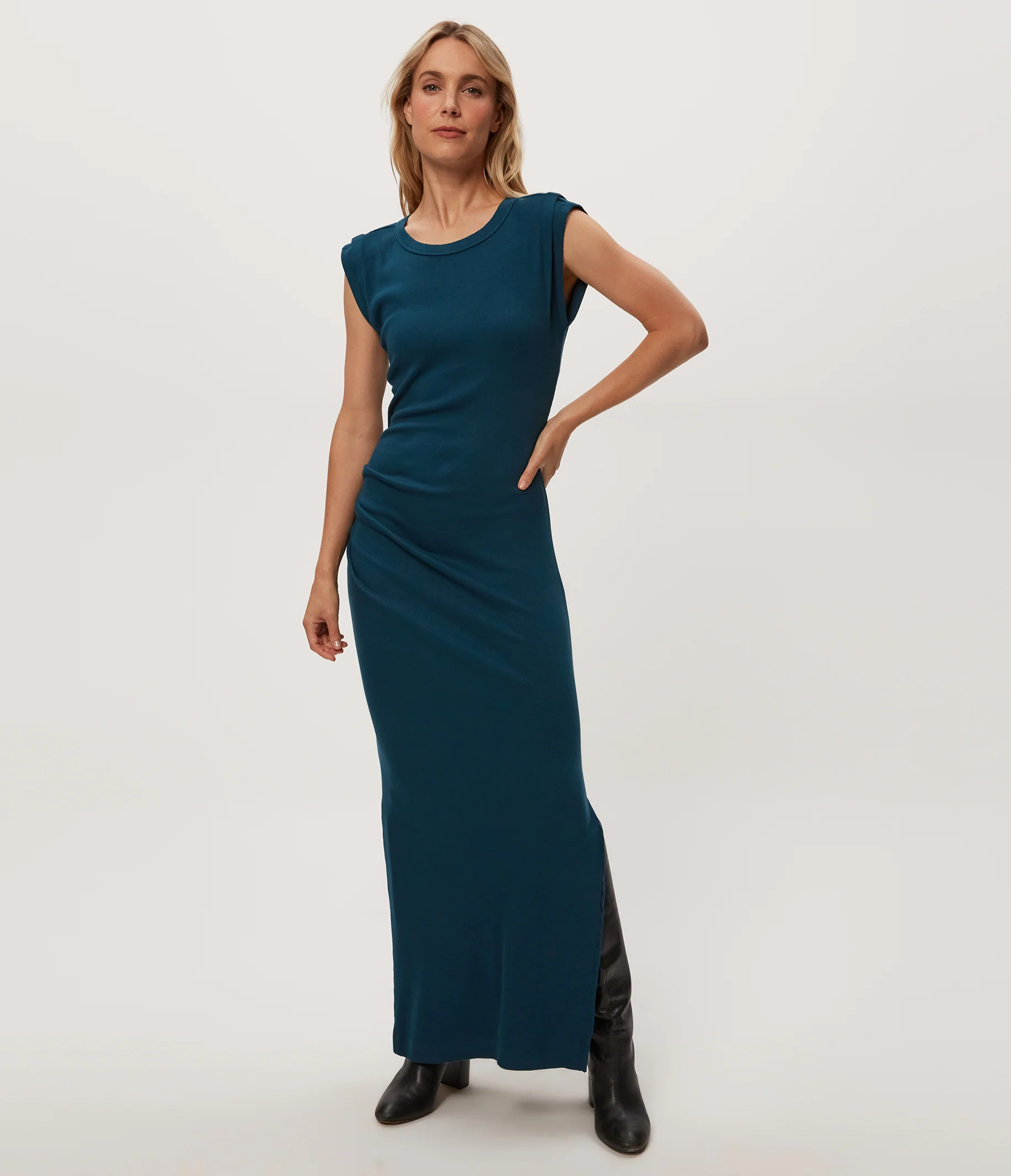 Calliope Power Shoulder Maxi Dress - Image 55