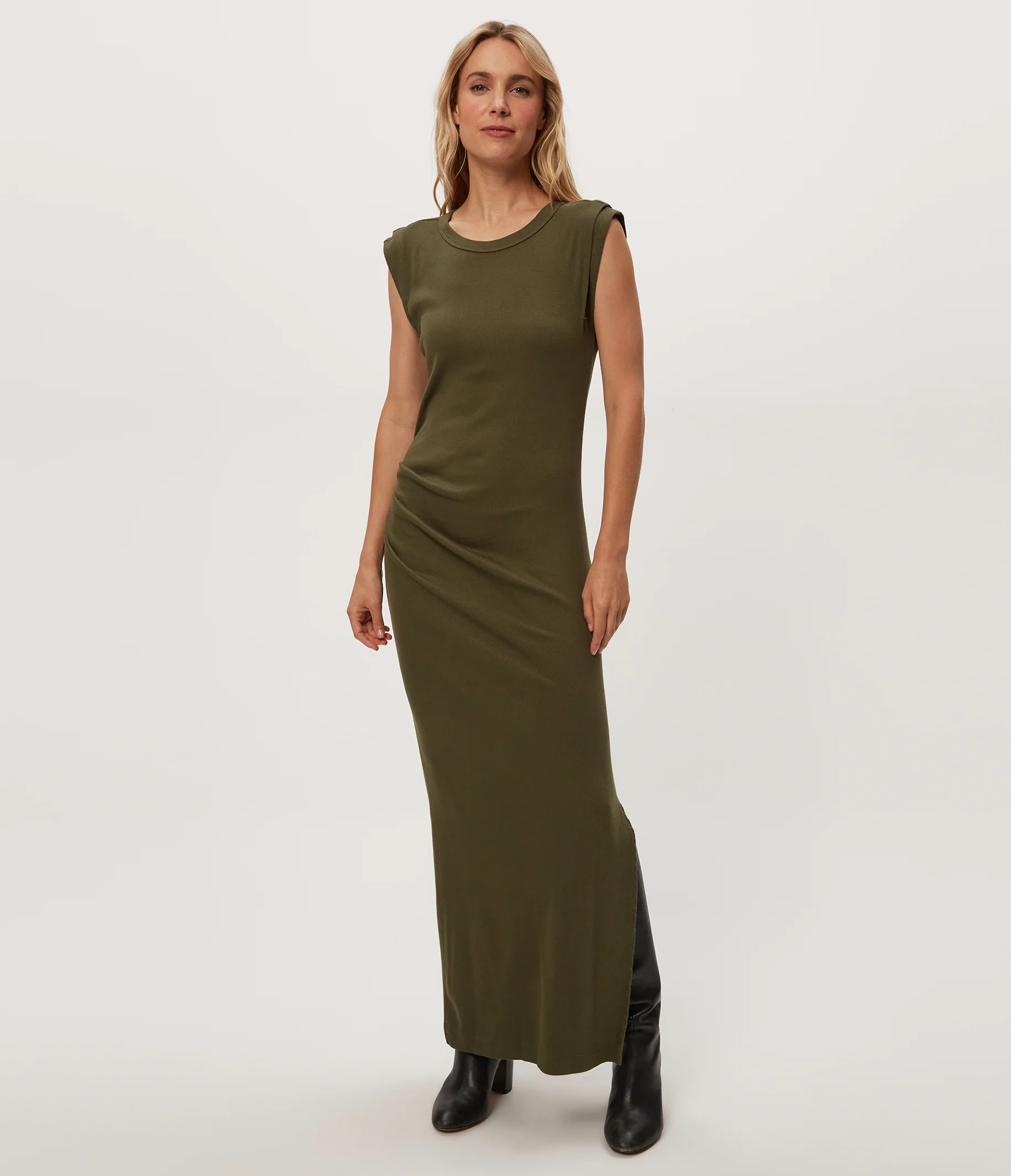 Calliope Power Shoulder Maxi Dress - Image 59