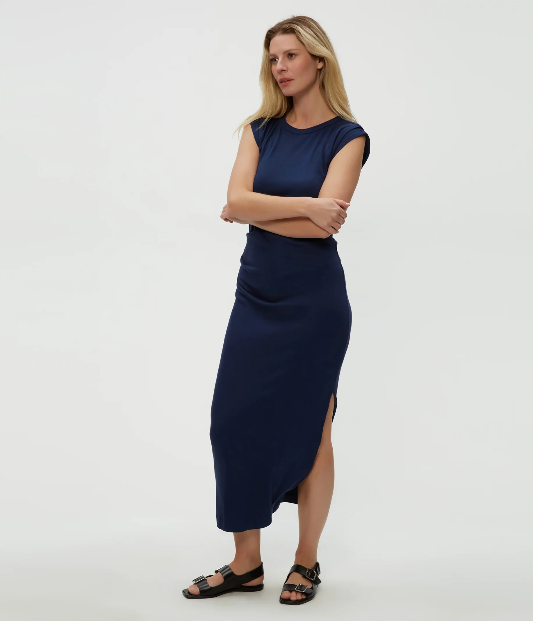 Calliope Power Shoulder Maxi Dress - Image 7