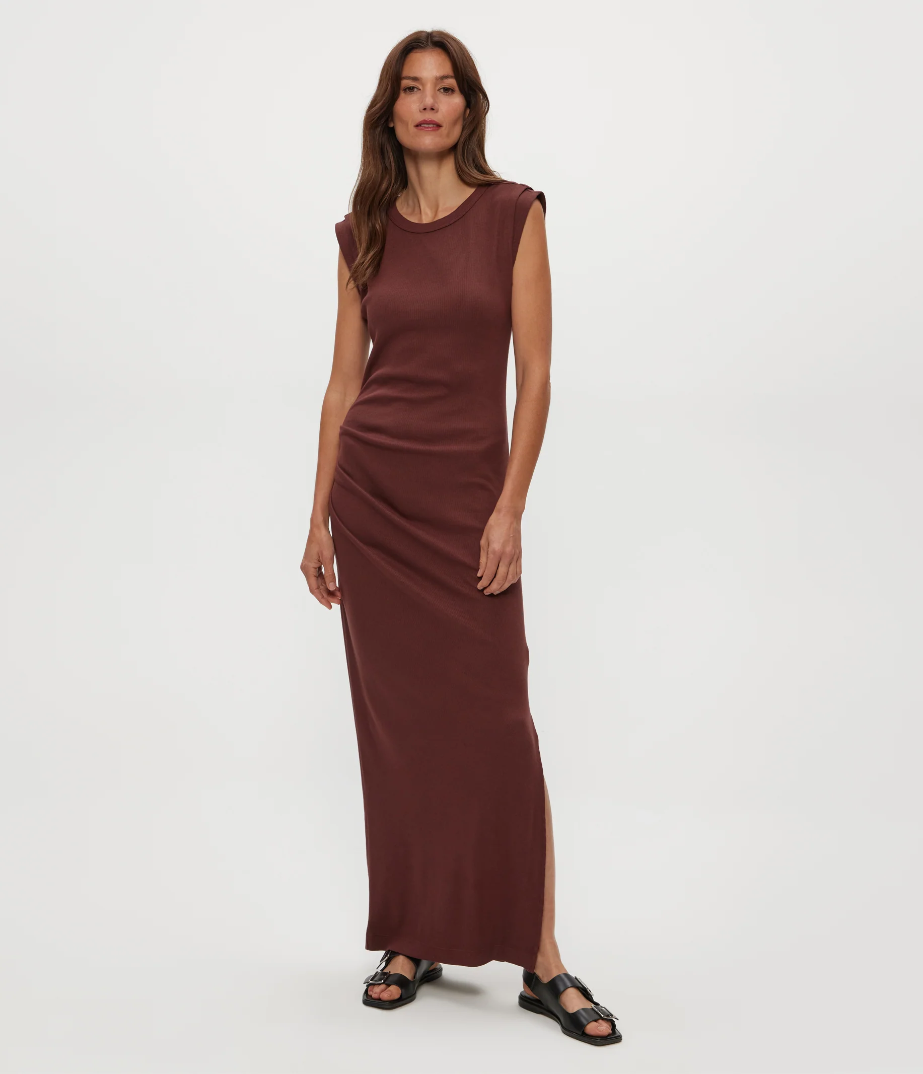 Calliope Power Shoulder Maxi Dress - Image 9