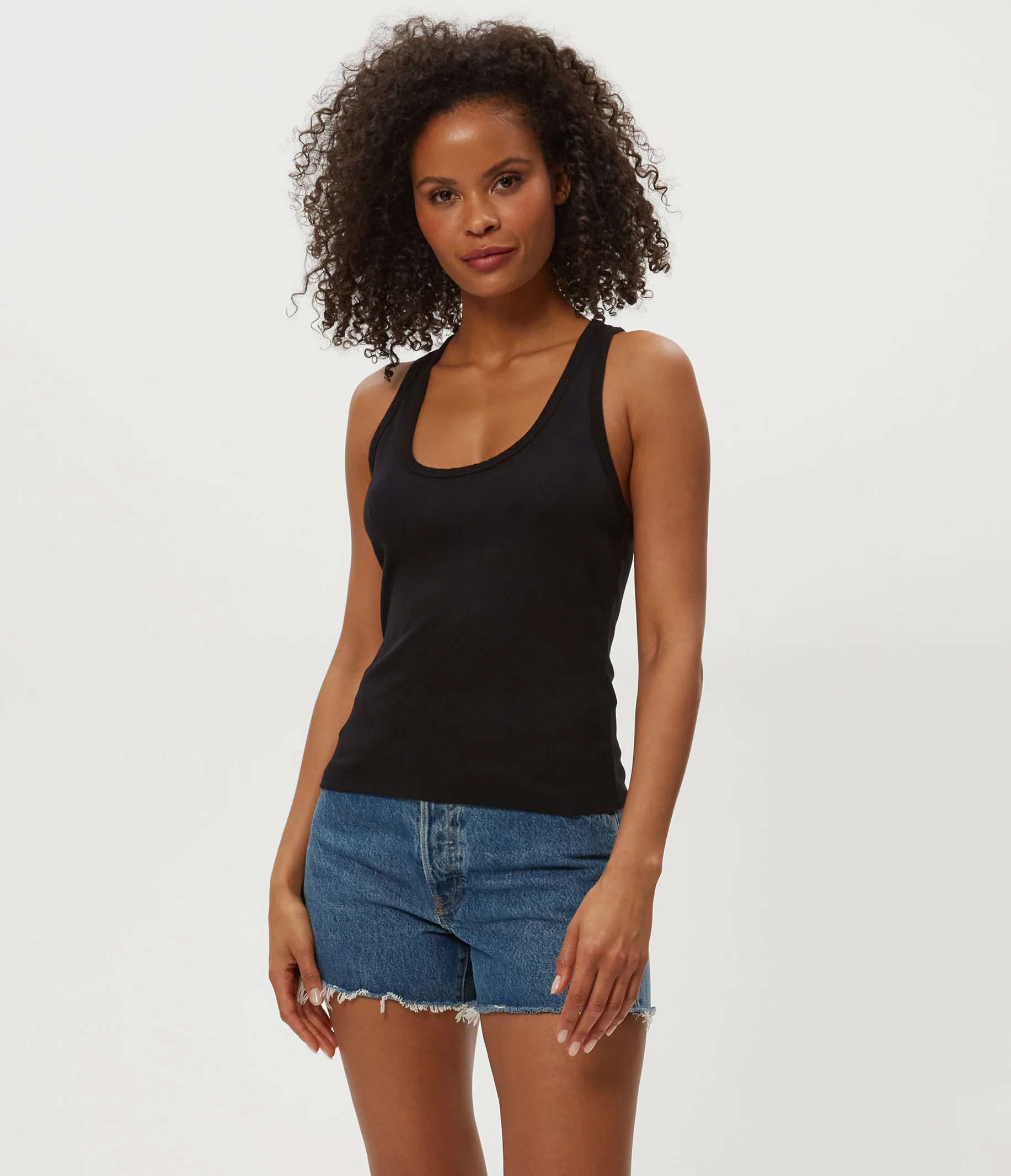 Cher Ribbed Scoop Neck Tank - Image 12