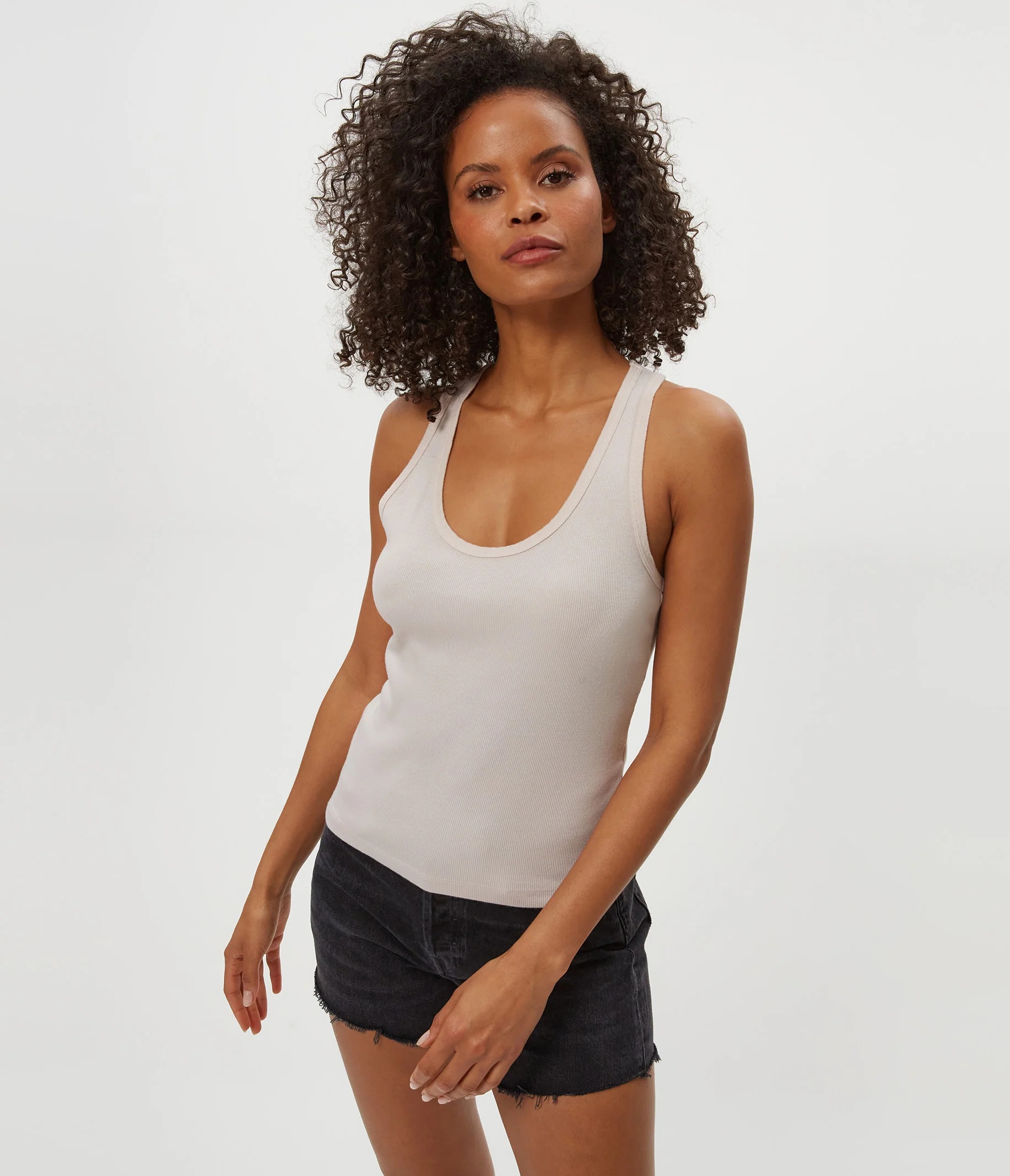 Cher Ribbed Scoop Neck Tank - Image 16