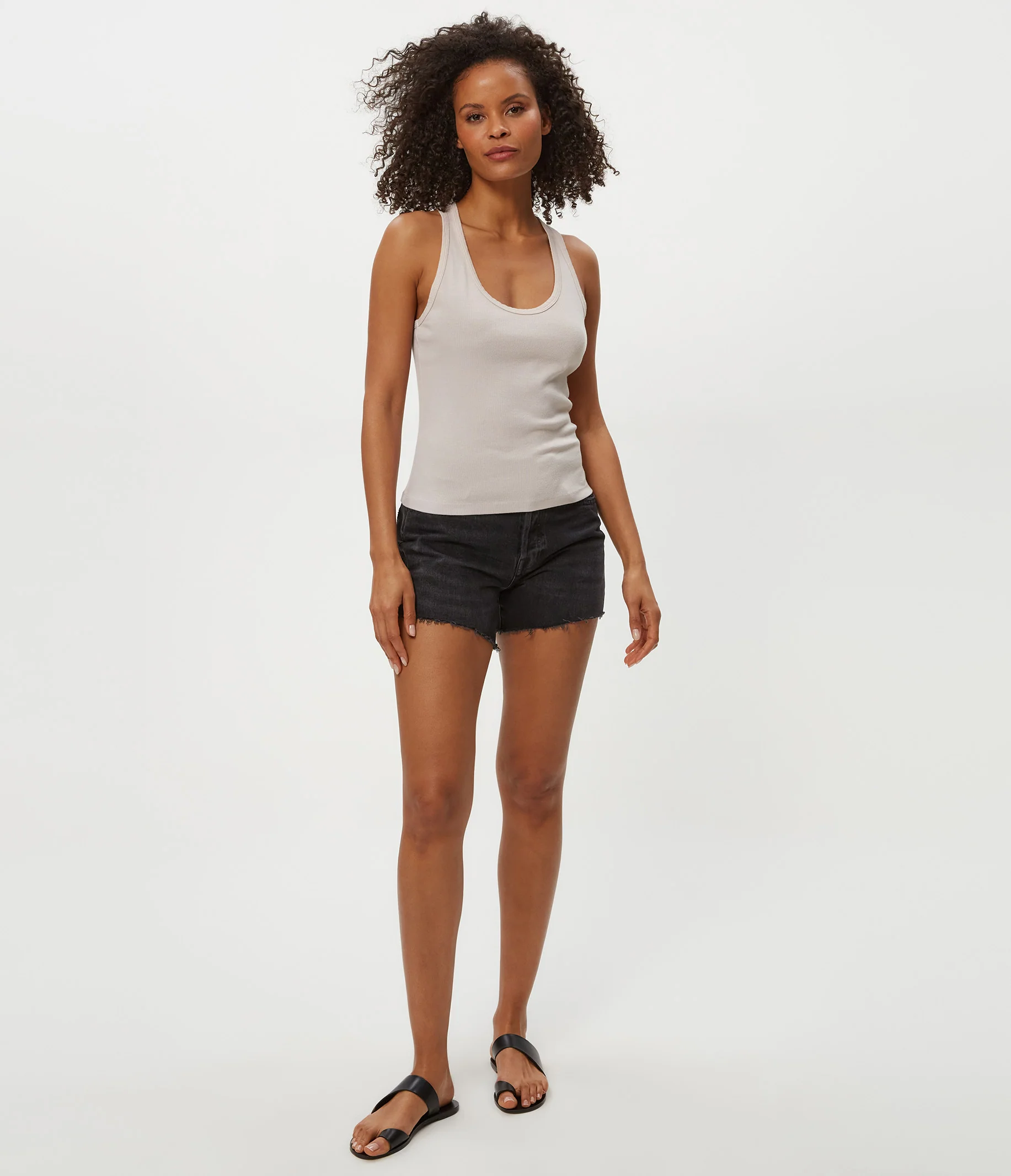 Cher Ribbed Scoop Neck Tank - Image 17