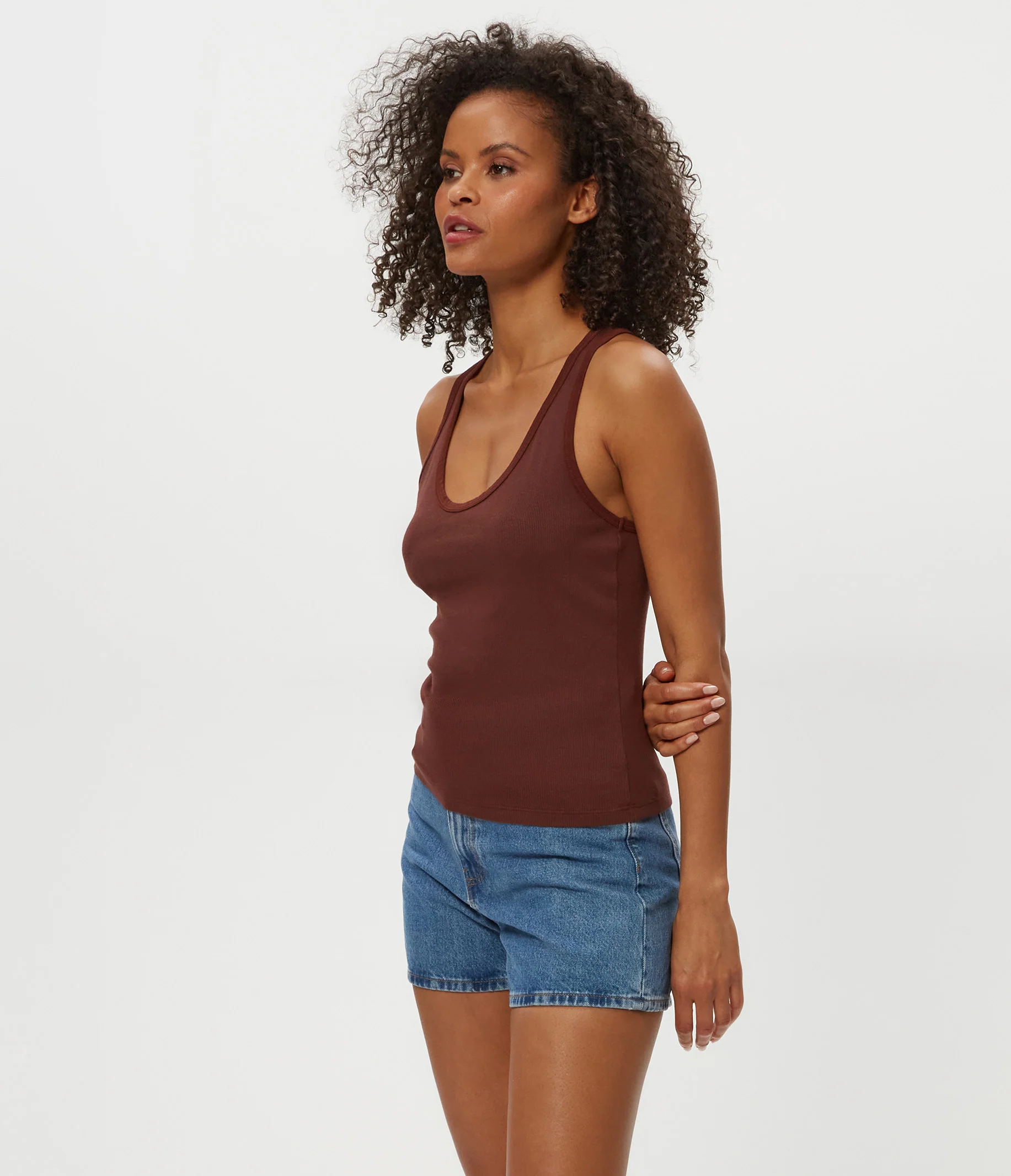 Cher Ribbed Scoop Neck Tank - Image 21
