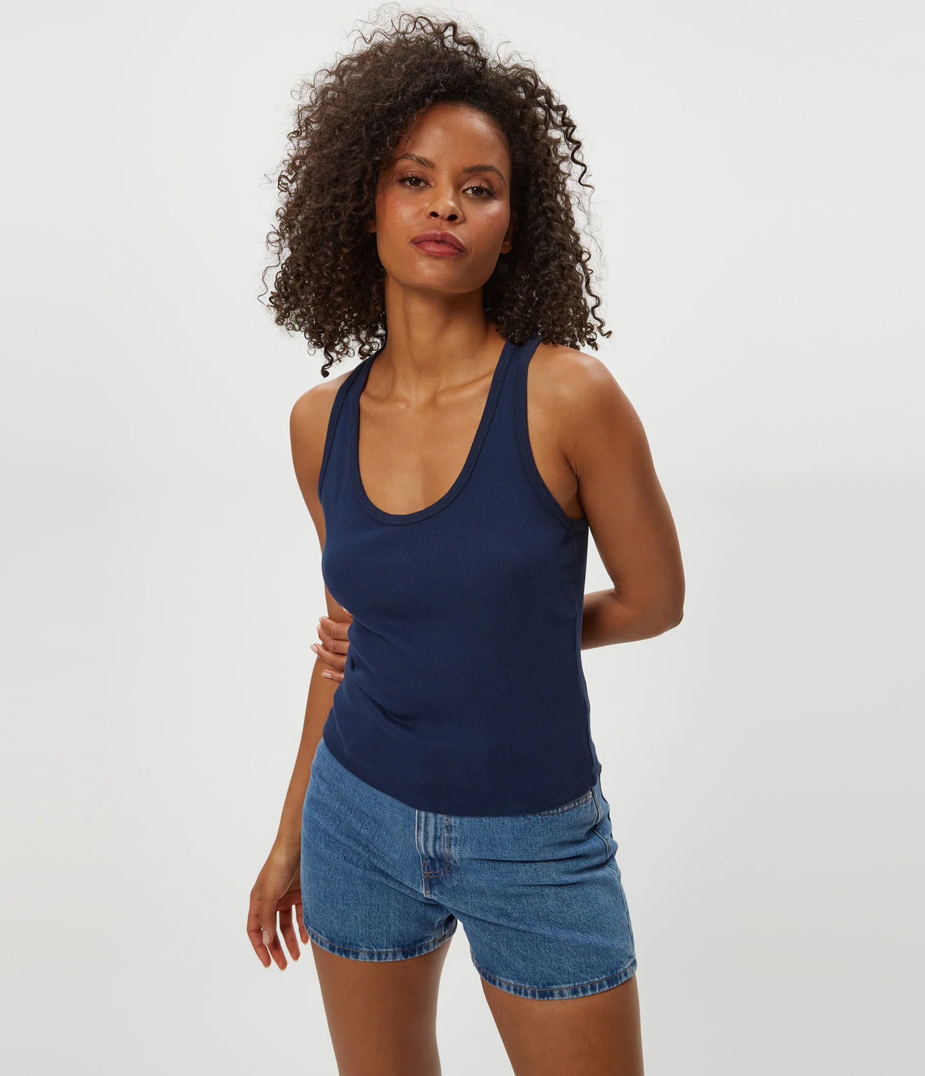 Cher Ribbed Scoop Neck Tank - Image 23