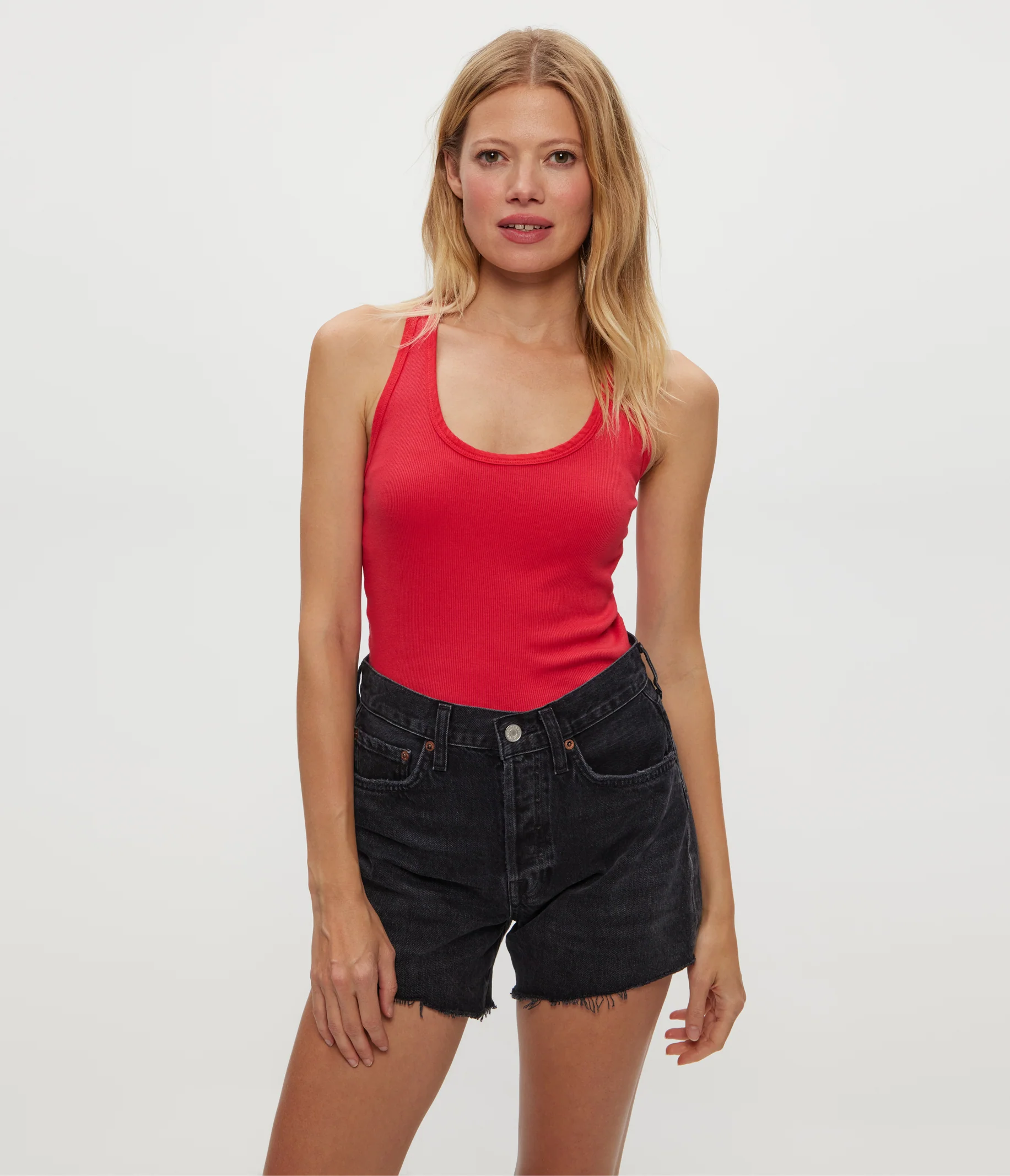 Cher Ribbed Scoop Neck Tank - Image 4