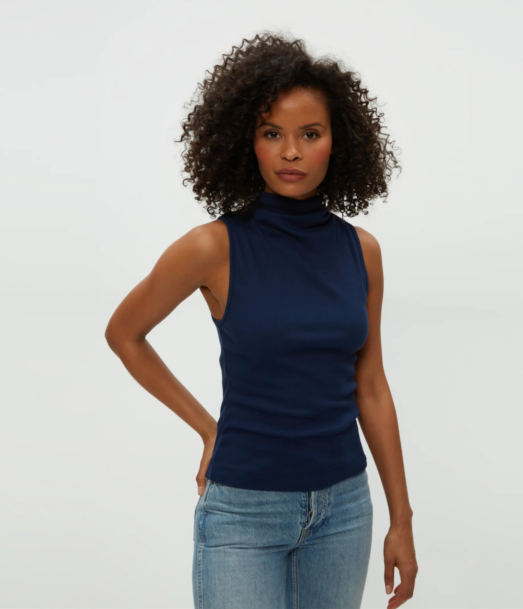 Chiara Drape Neck Tank - Image 17