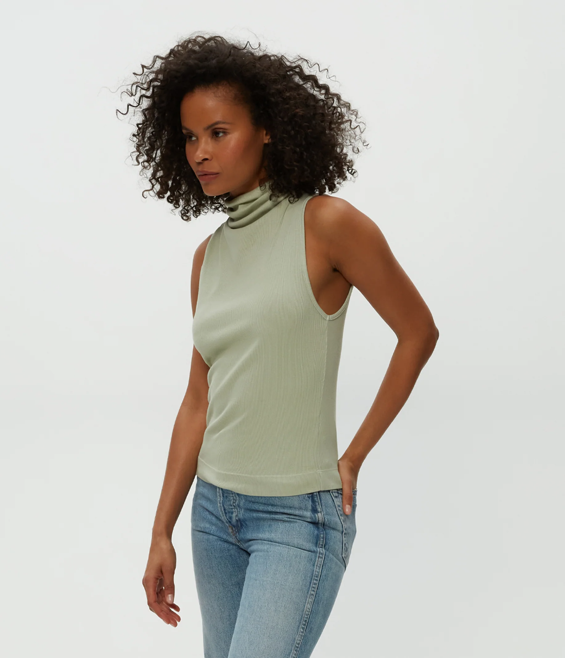 Chiara Drape Neck Tank - Image 3