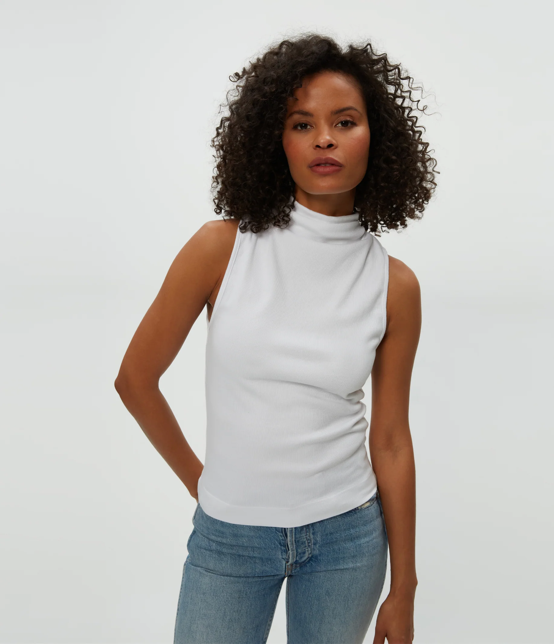 Chiara Drape Neck Tank - Image 5