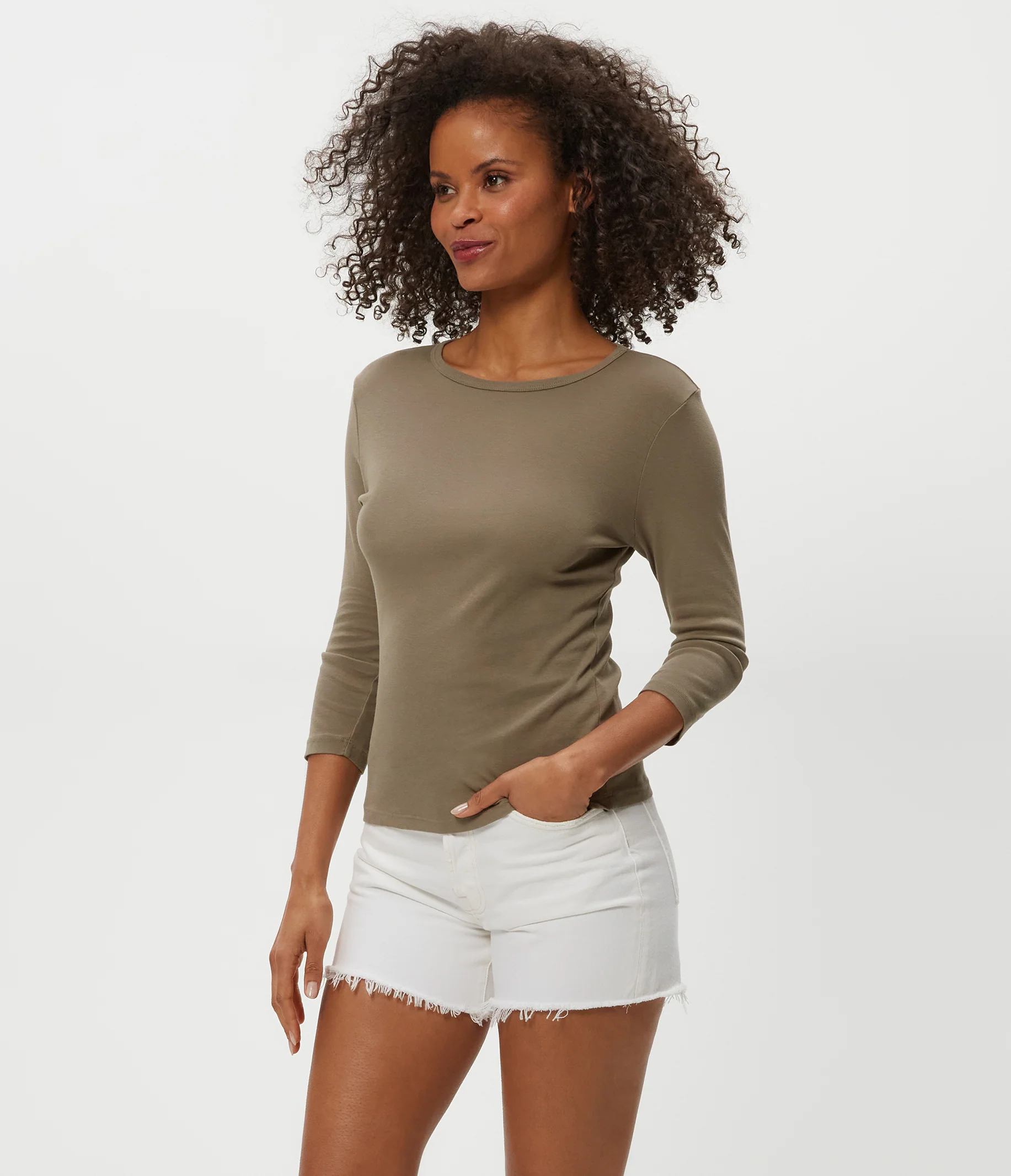 Dakota 3/4 Sleeve Tee - Image 10