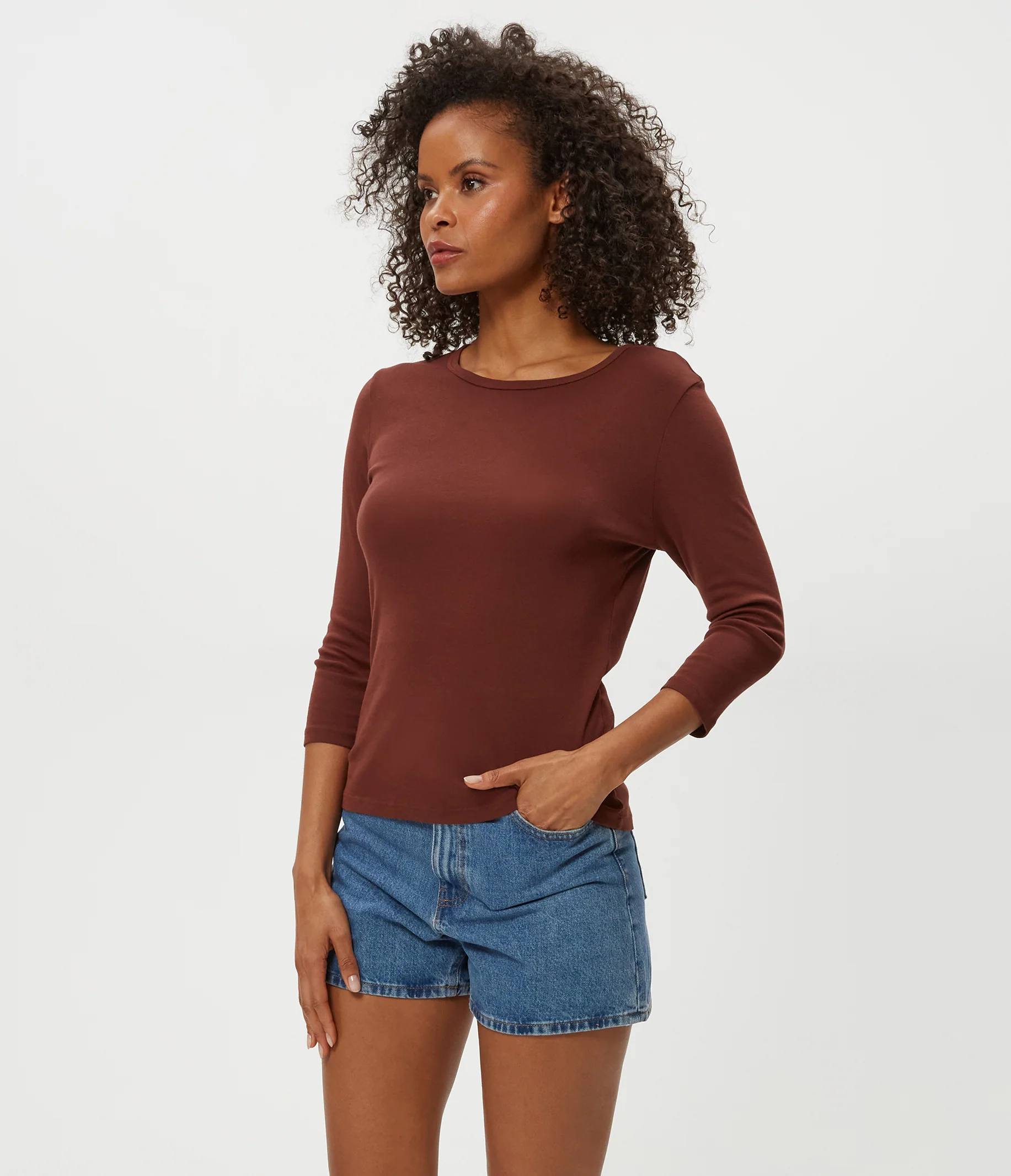 Dakota 3/4 Sleeve Tee - Image 6