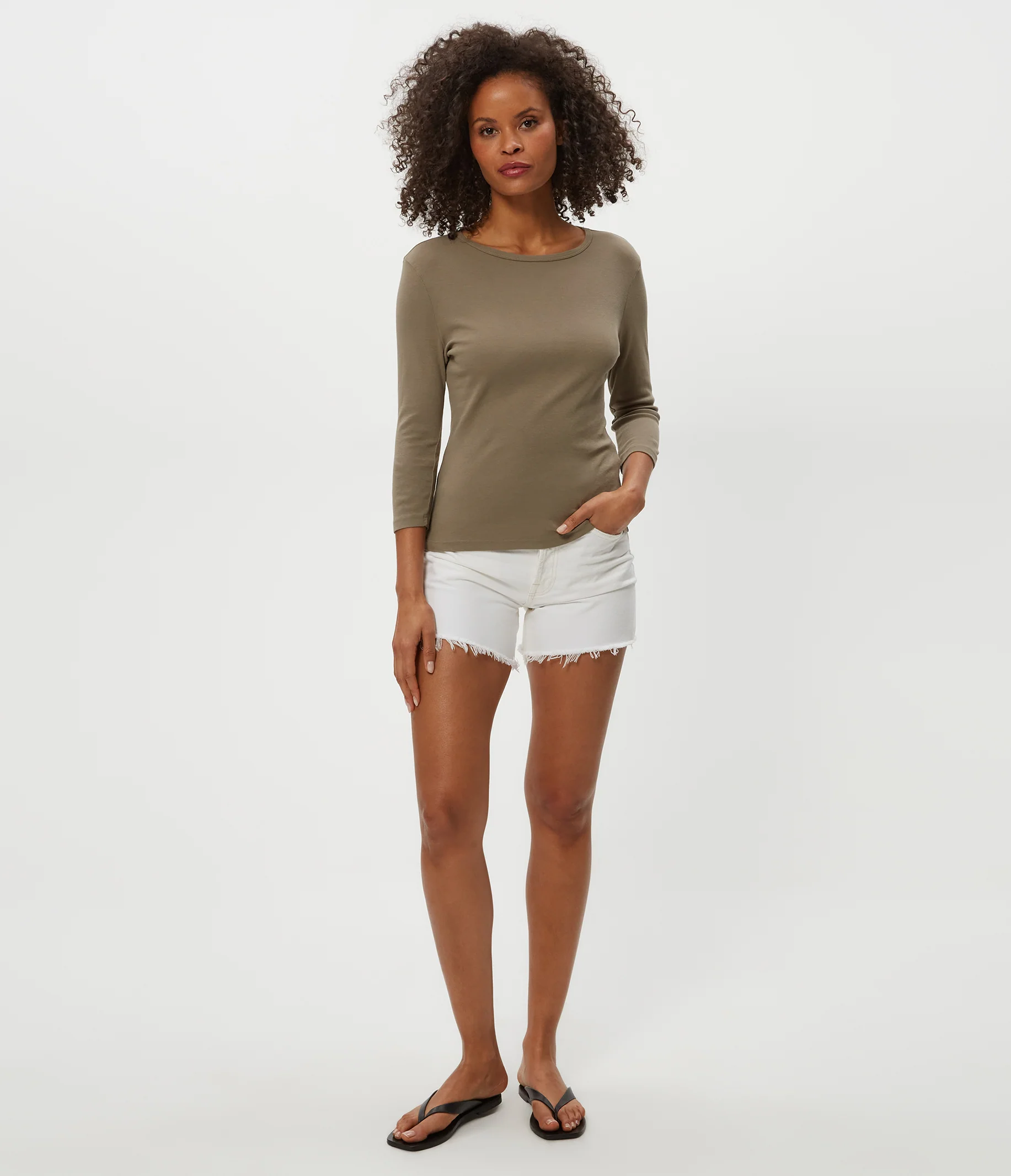 Dakota 3/4 Sleeve Tee - Image 9