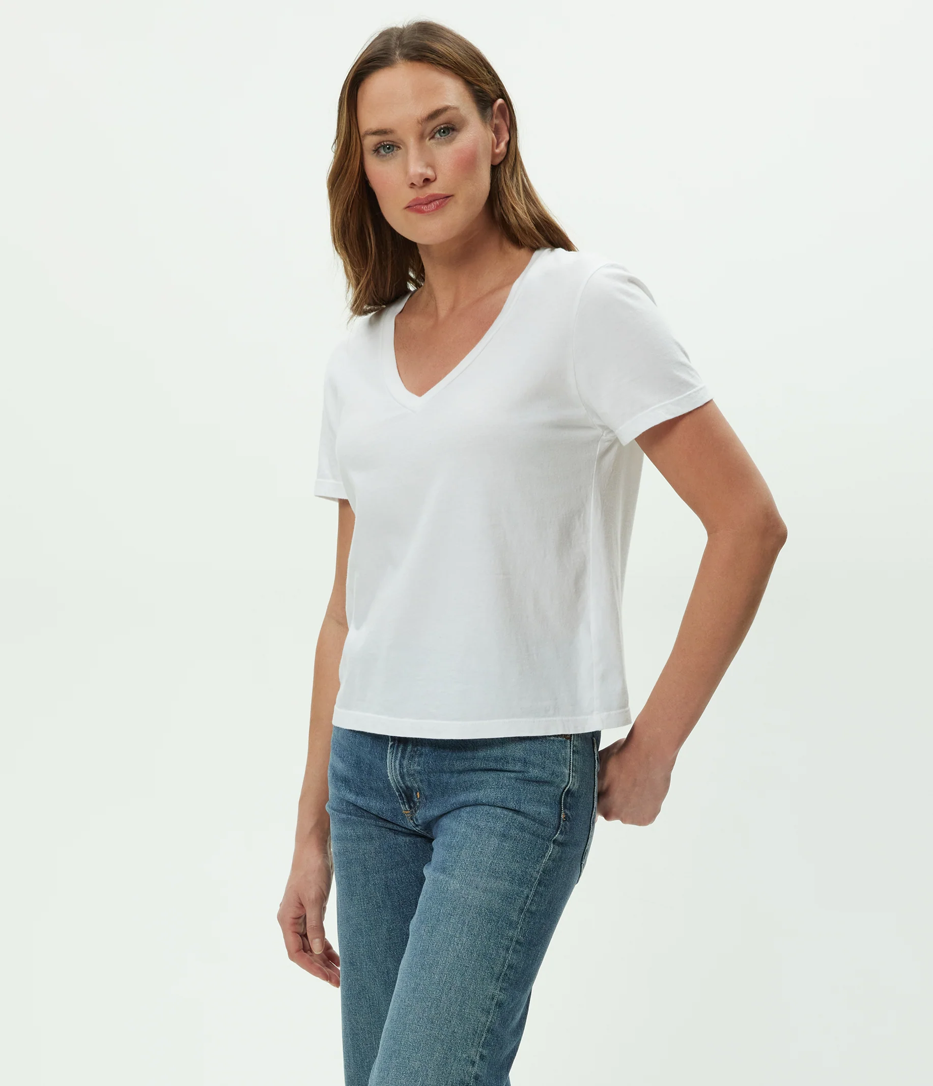 Daria V-Neck Tee - Image 28