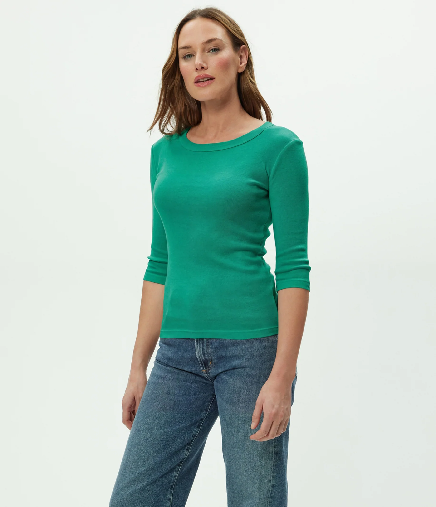 Dot 3/4 Sleeve Tee - Image 103