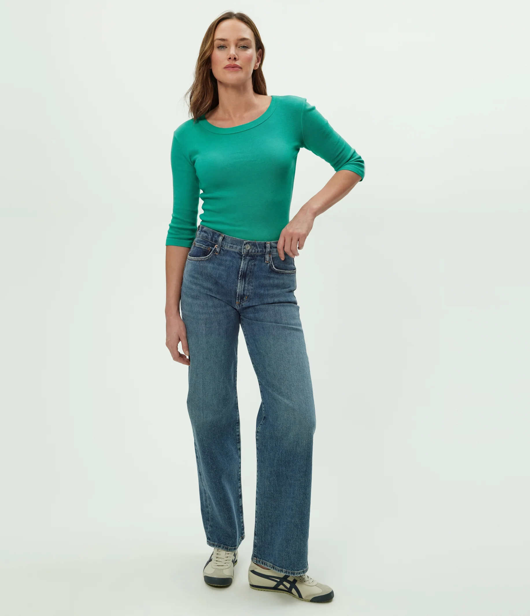 Dot 3/4 Sleeve Tee - Image 104