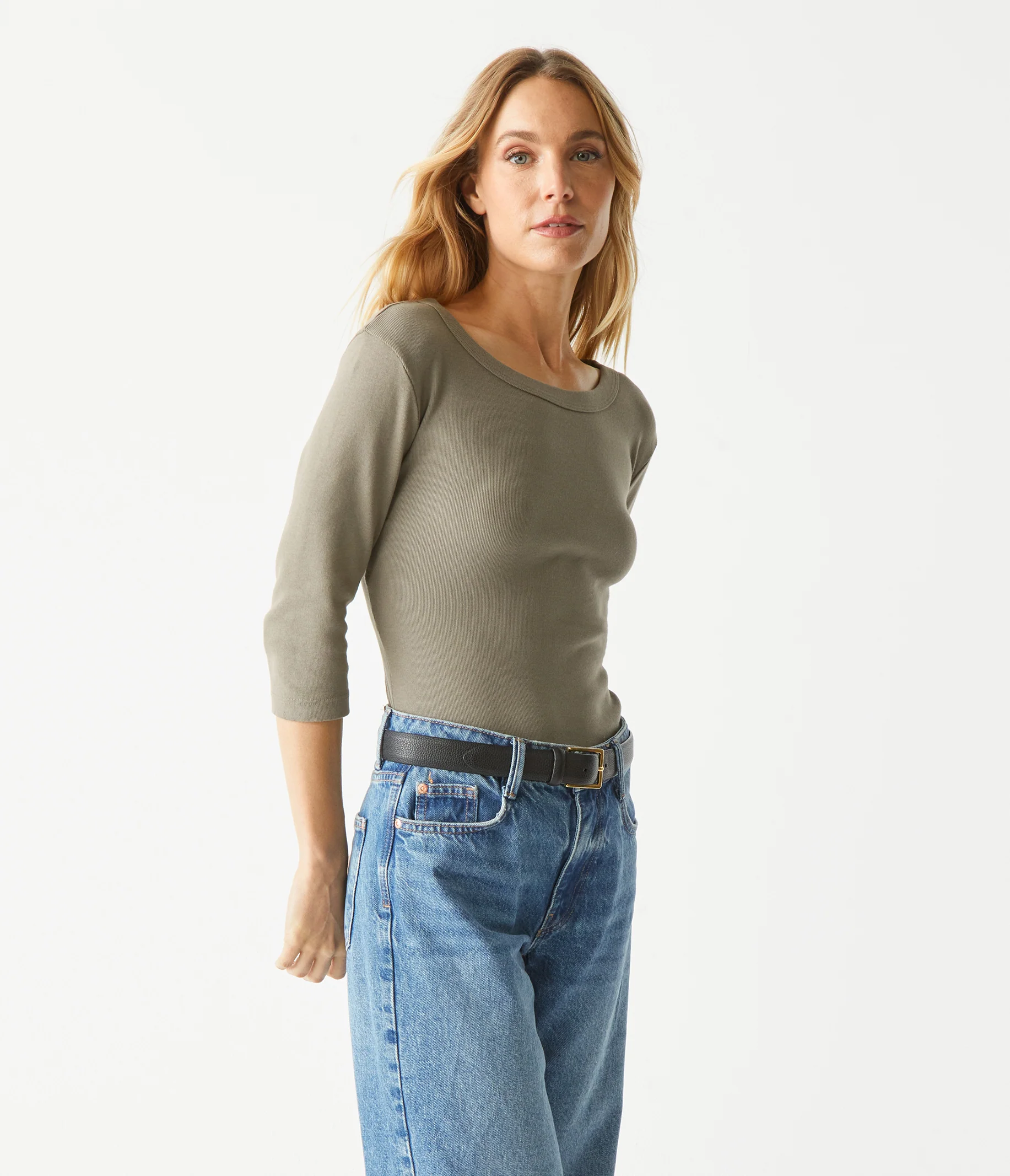 Dot 3/4 Sleeve Tee - Image 106