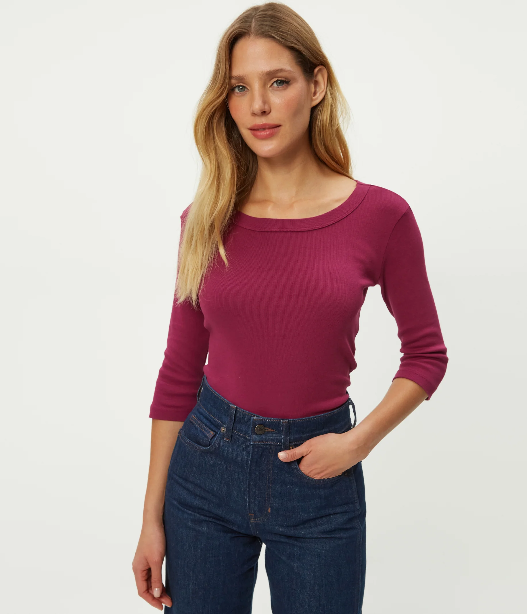 Dot 3/4 Sleeve Tee - Image 18