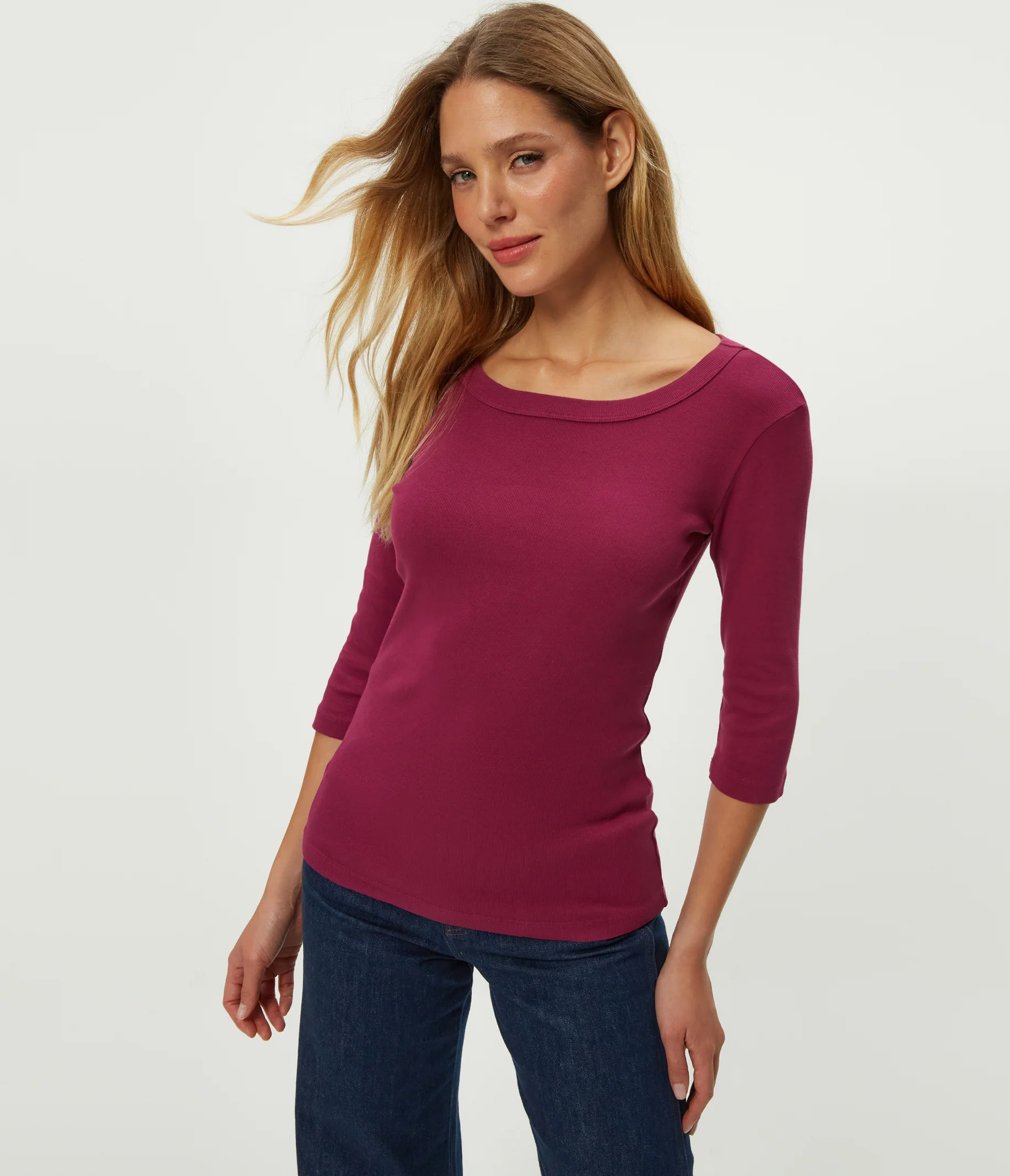 Dot 3/4 Sleeve Tee - Image 20