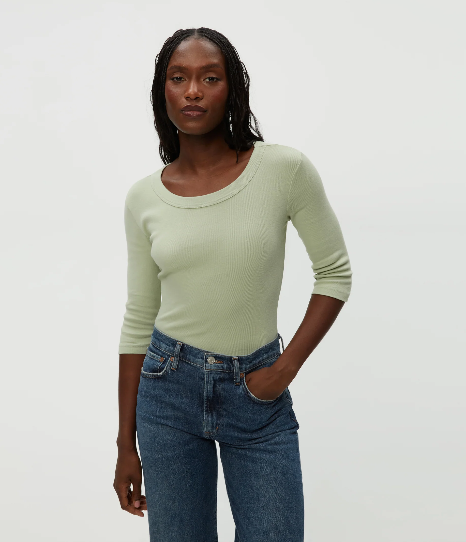 Dot 3/4 Sleeve Tee - Image 26