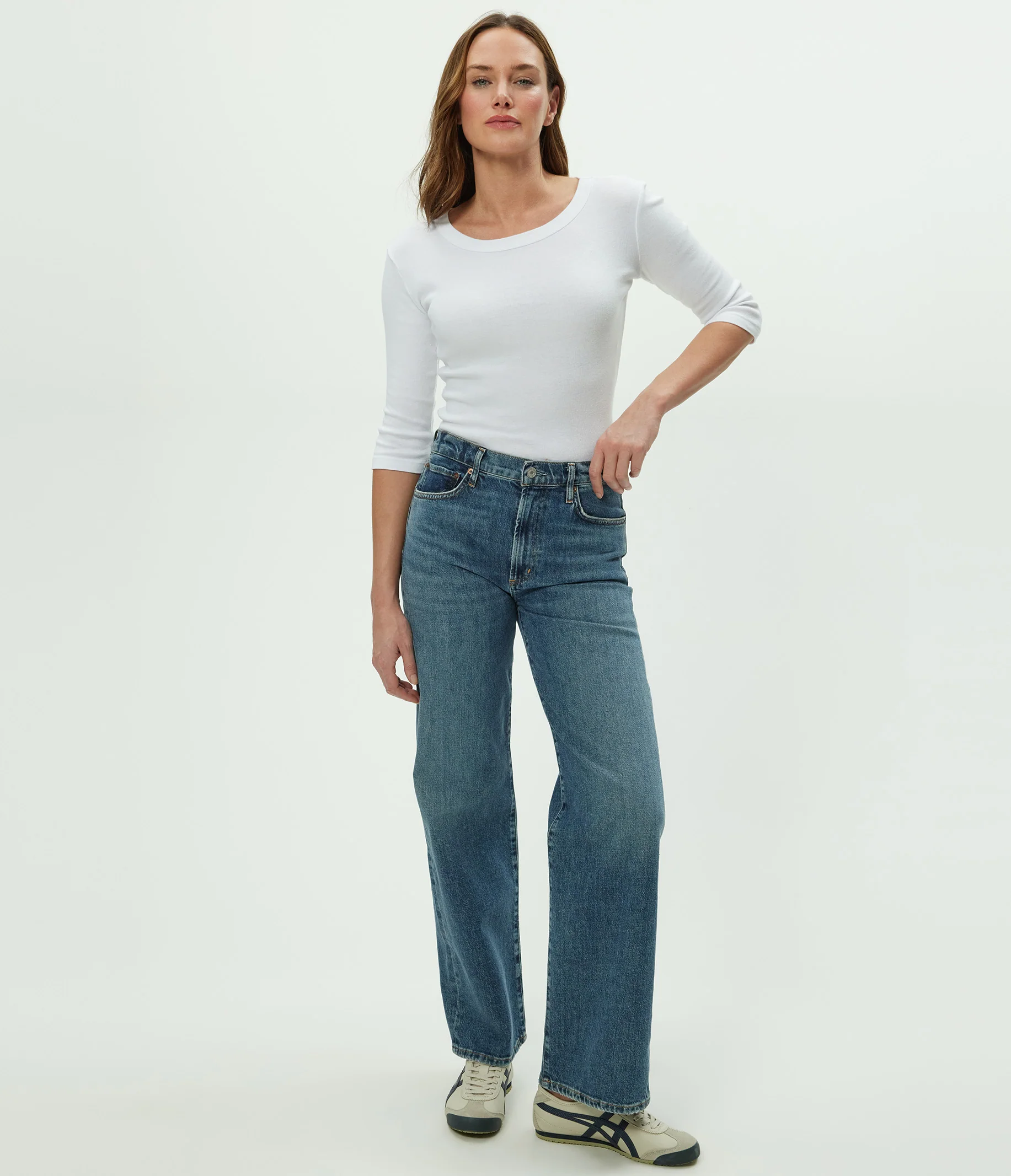 Dot 3/4 Sleeve Tee - Image 3