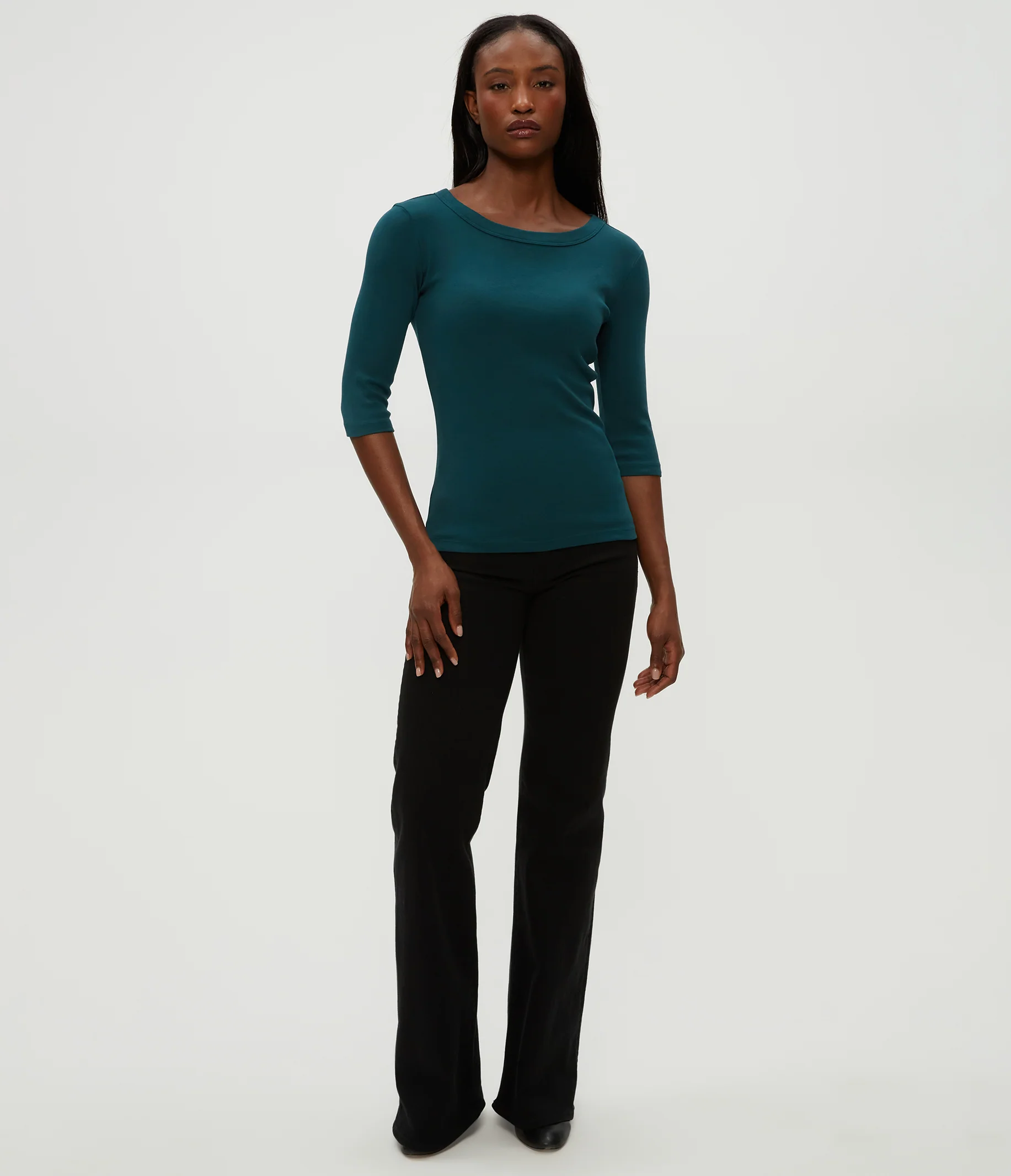 Dot 3/4 Sleeve Tee - Image 51