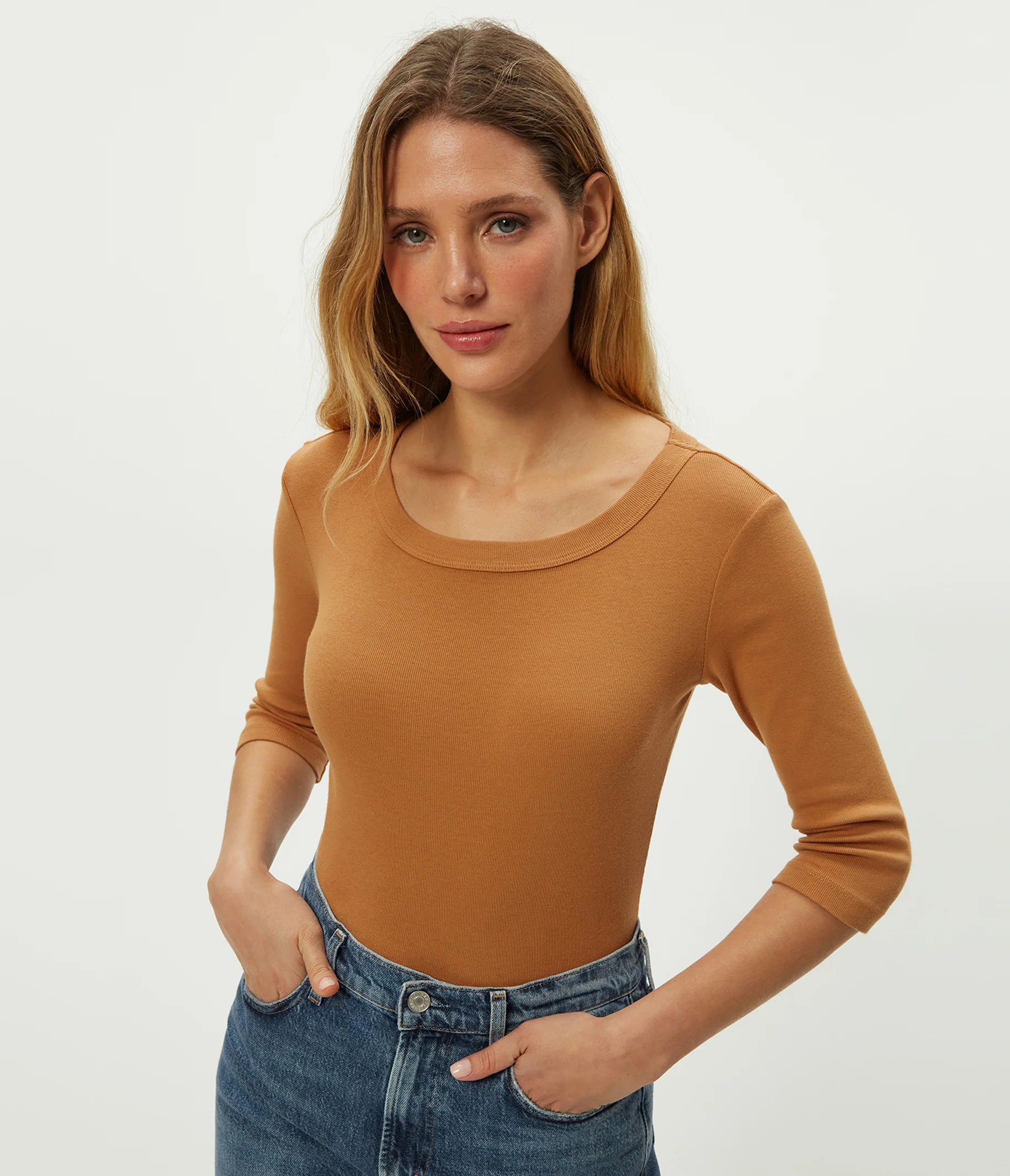 Dot 3/4 Sleeve Tee - Image 54