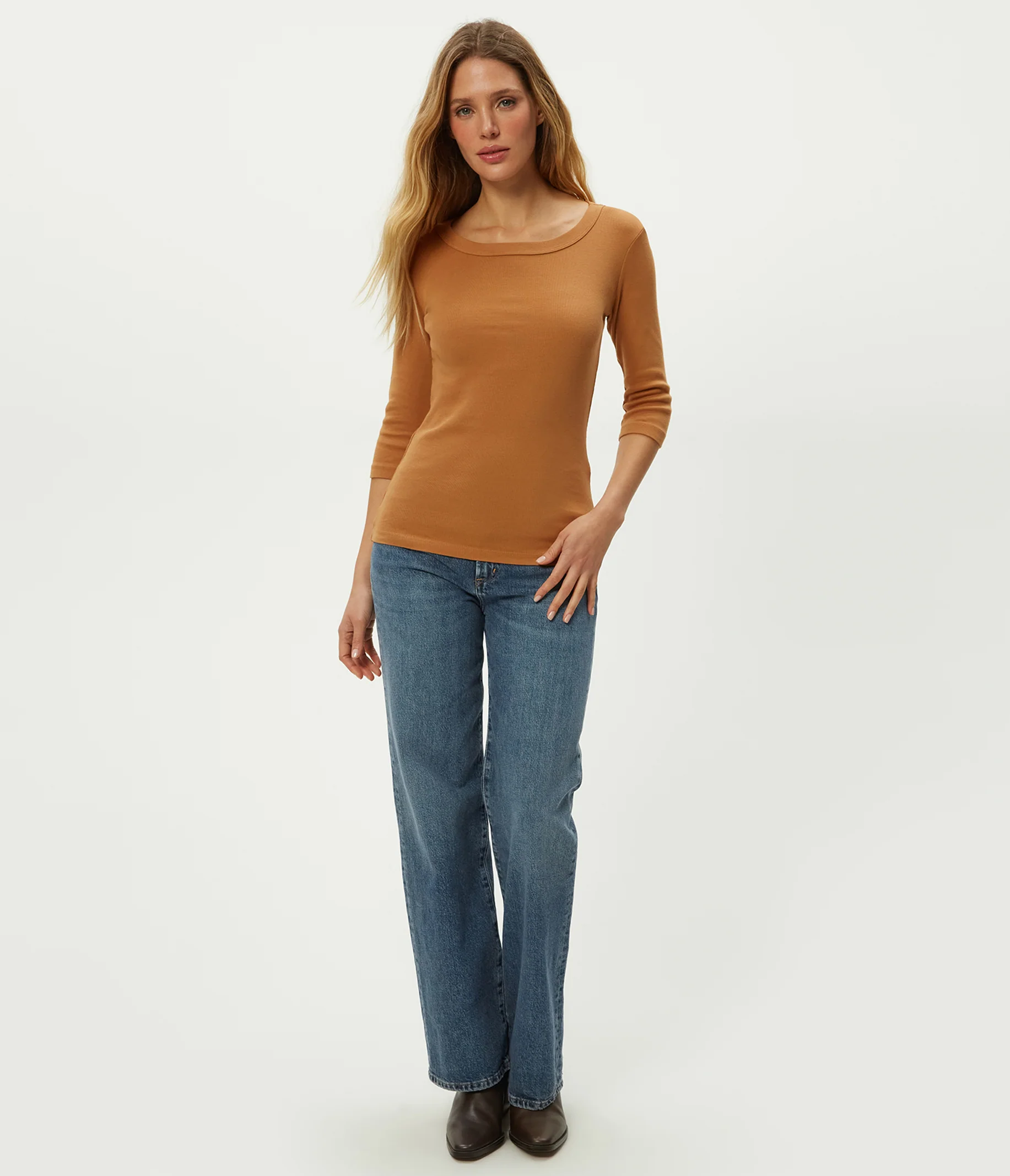 Dot 3/4 Sleeve Tee - Image 55