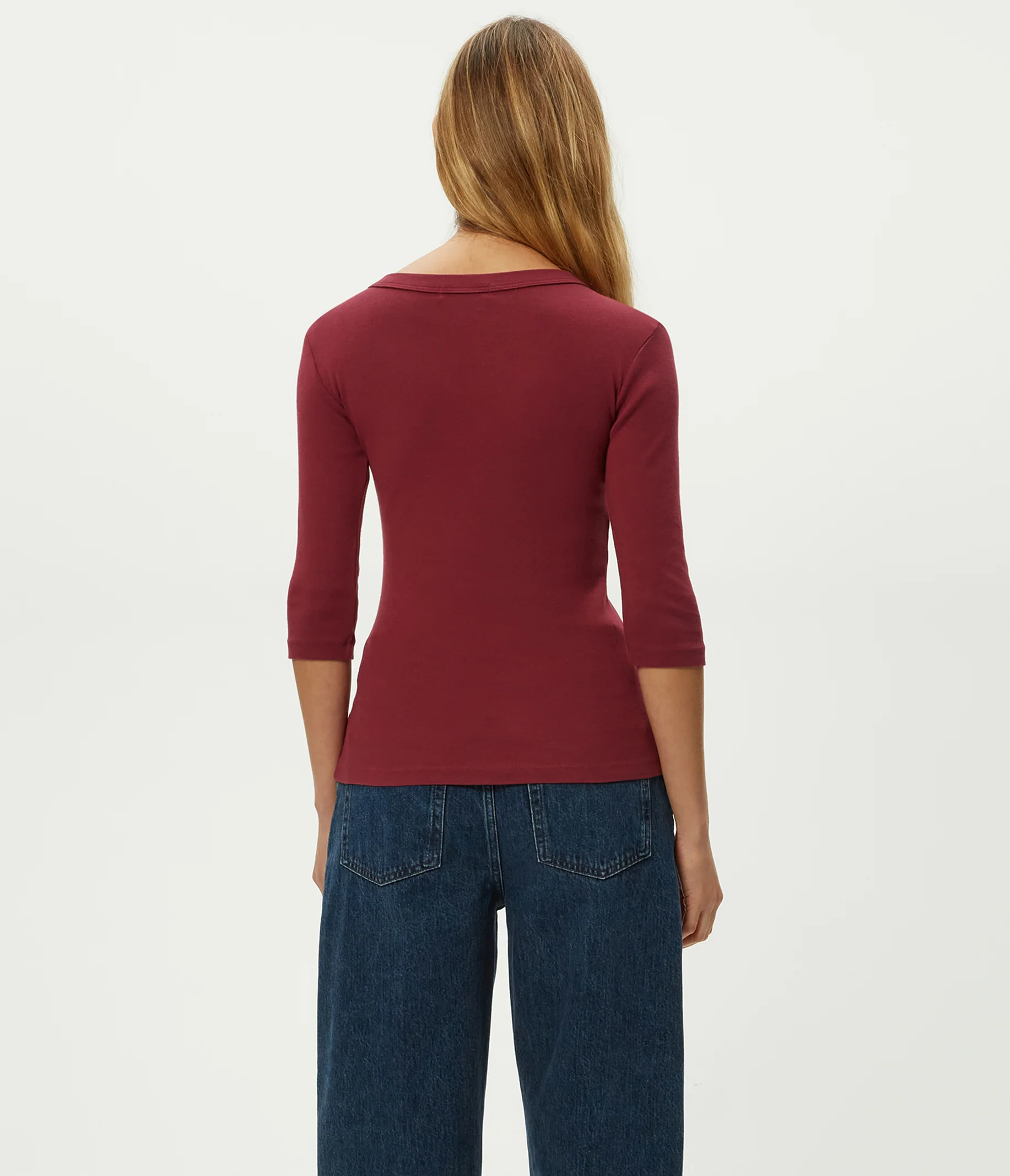 Dot 3/4 Sleeve Tee - Image 61