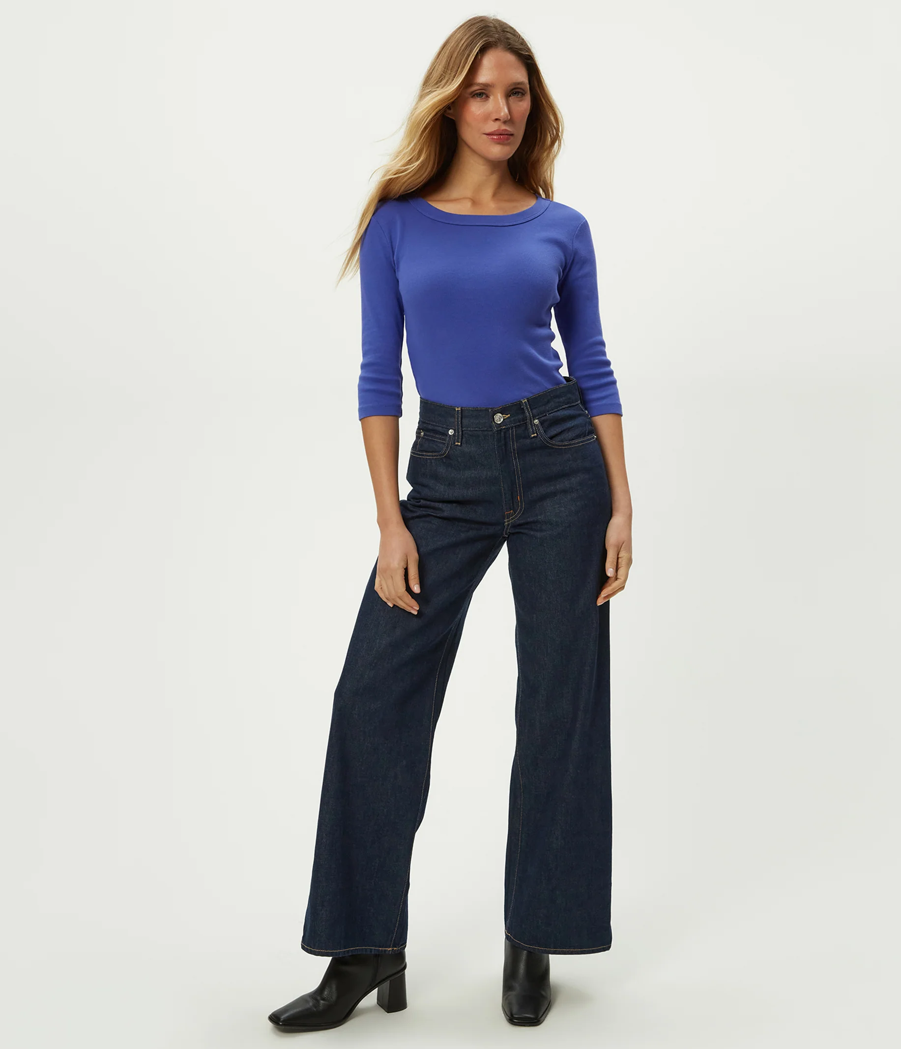 Dot 3/4 Sleeve Tee - Image 63