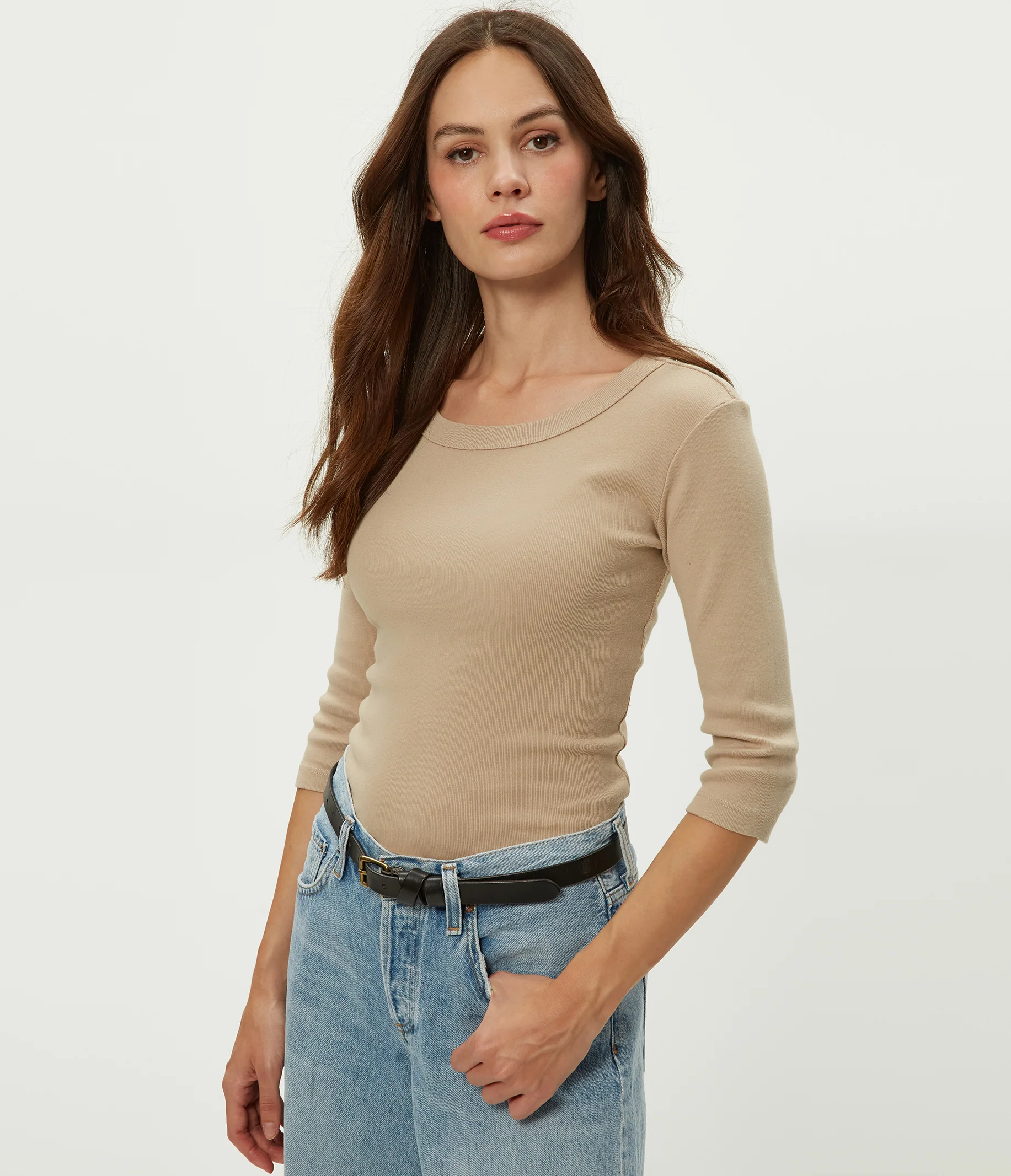 Dot 3/4 Sleeve Tee - Image 70