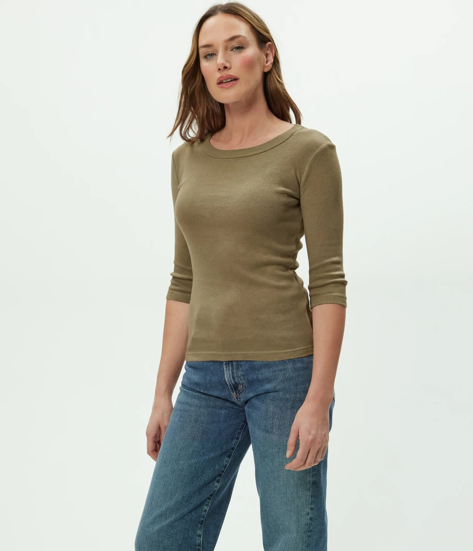 Dot 3/4 Sleeve Tee - Image 76