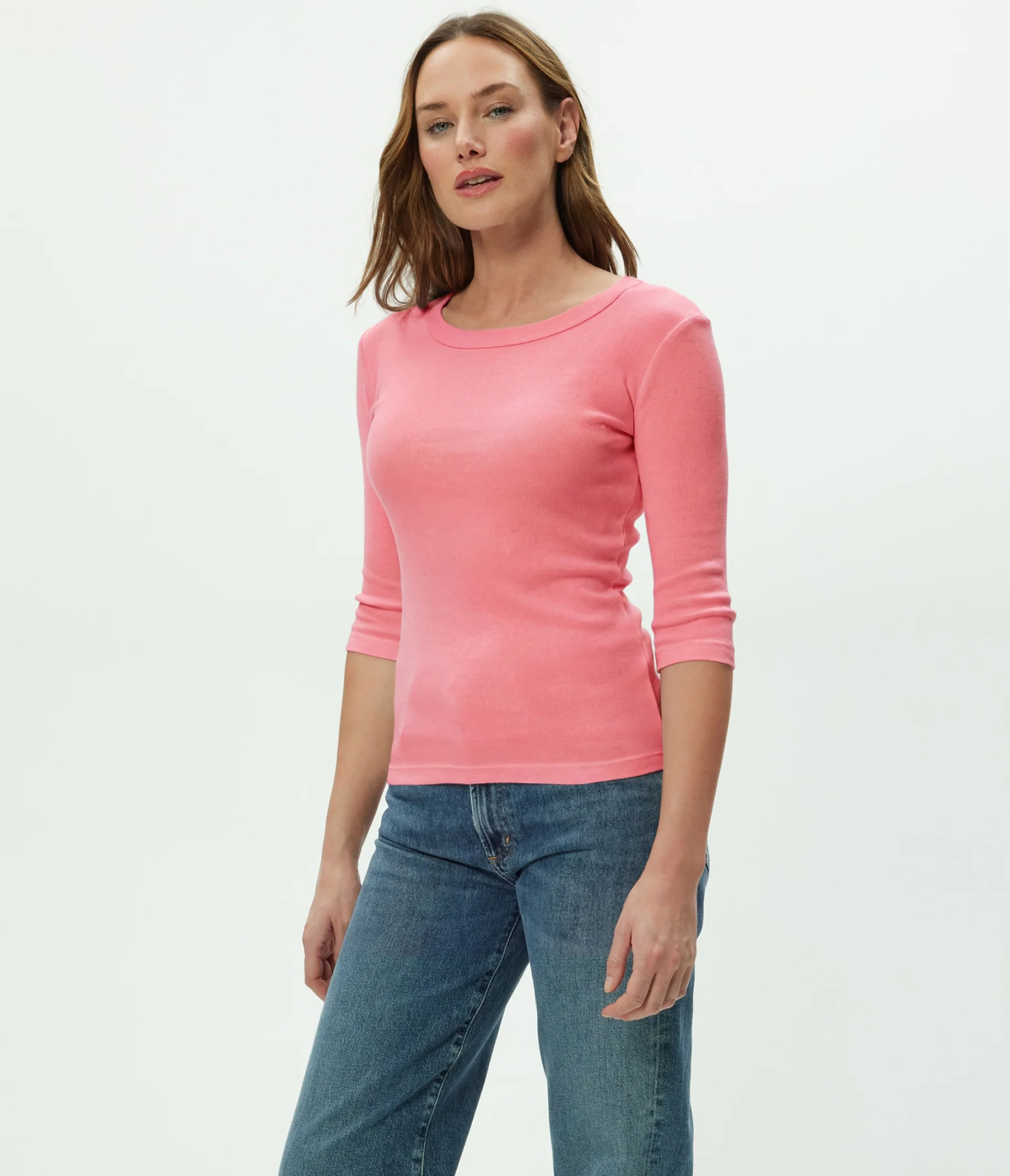 Dot 3/4 Sleeve Tee - Image 79