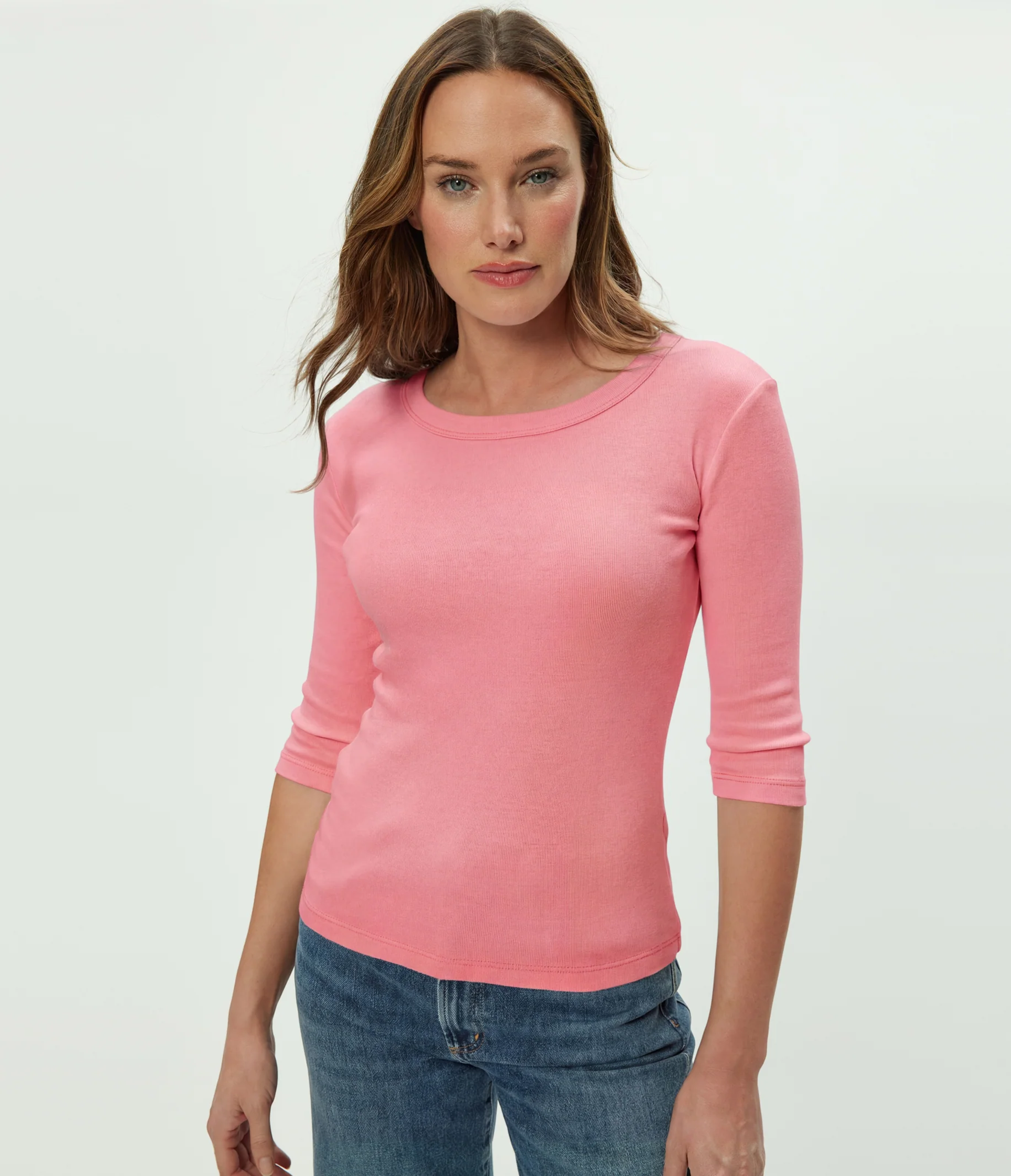 Dot 3/4 Sleeve Tee - Image 80