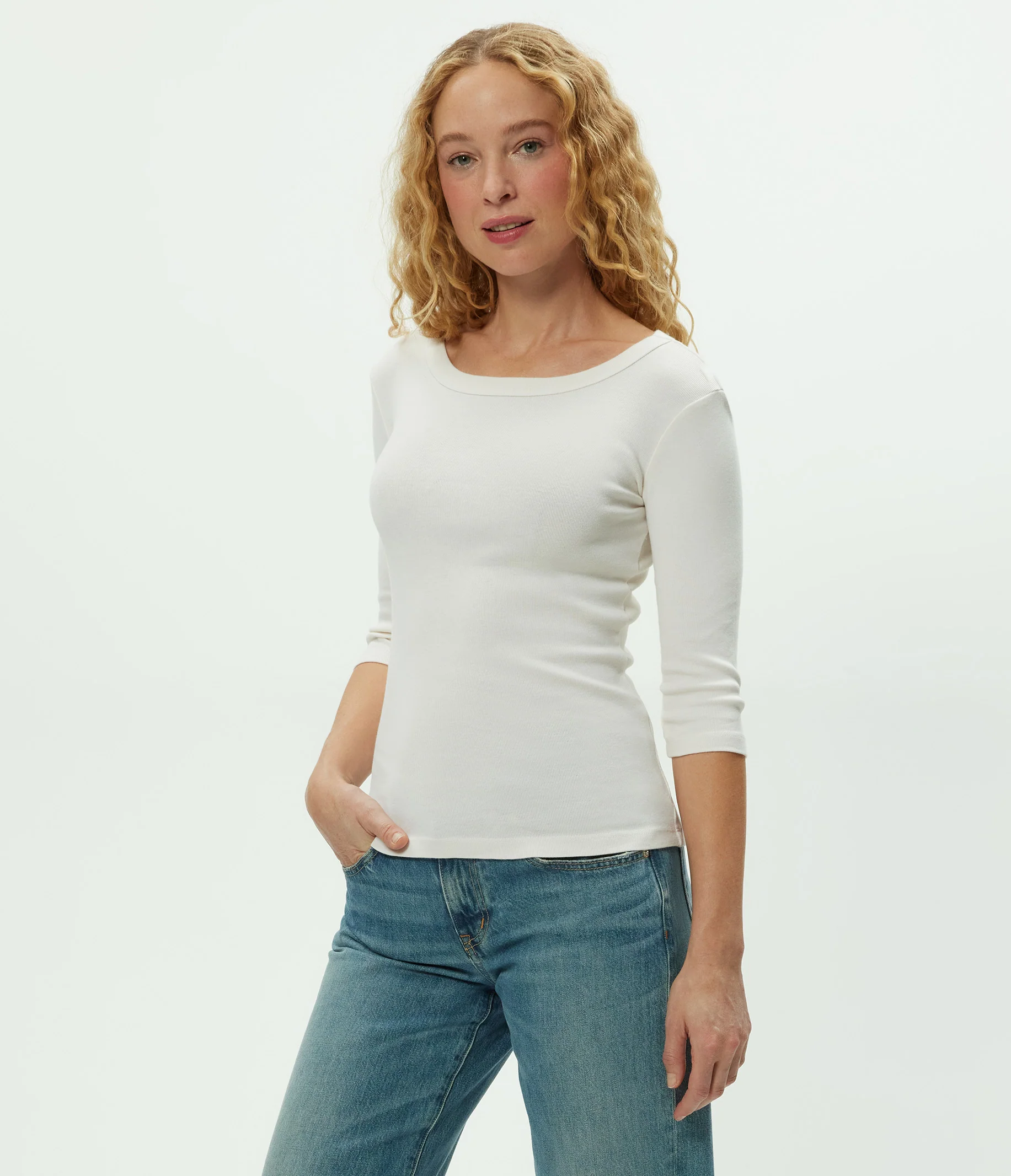 Dot 3/4 Sleeve Tee - Image 88