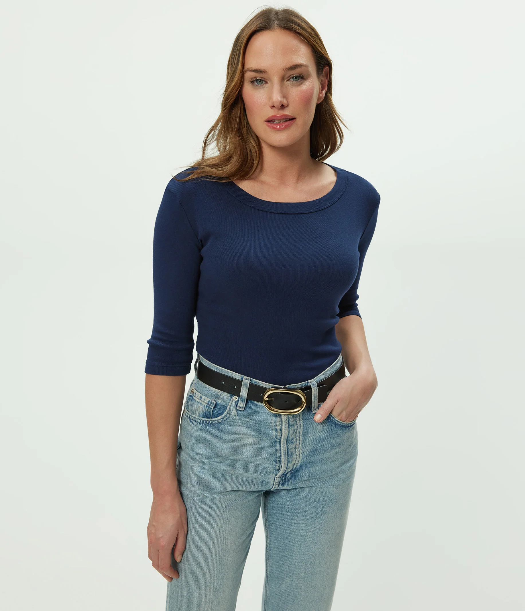 Dot 3/4 Sleeve Tee - Image 90