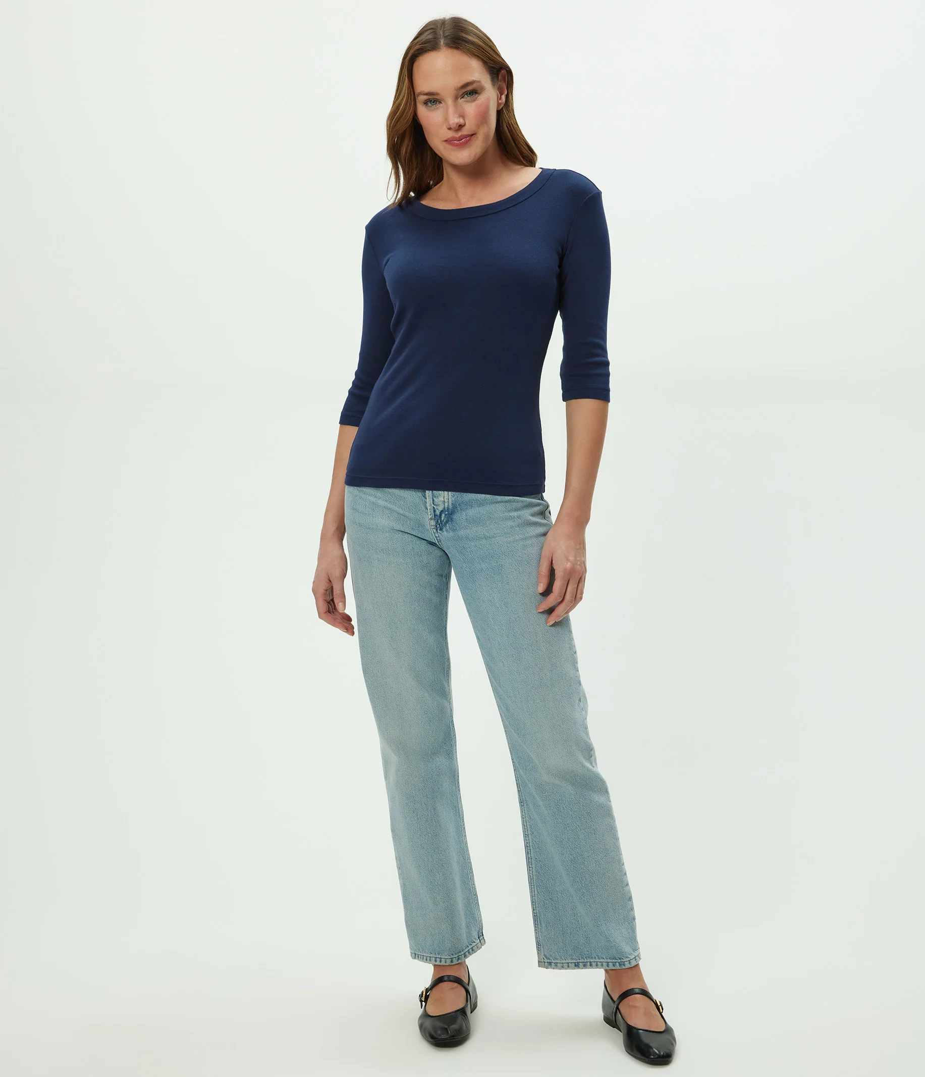 Dot 3/4 Sleeve Tee - Image 91