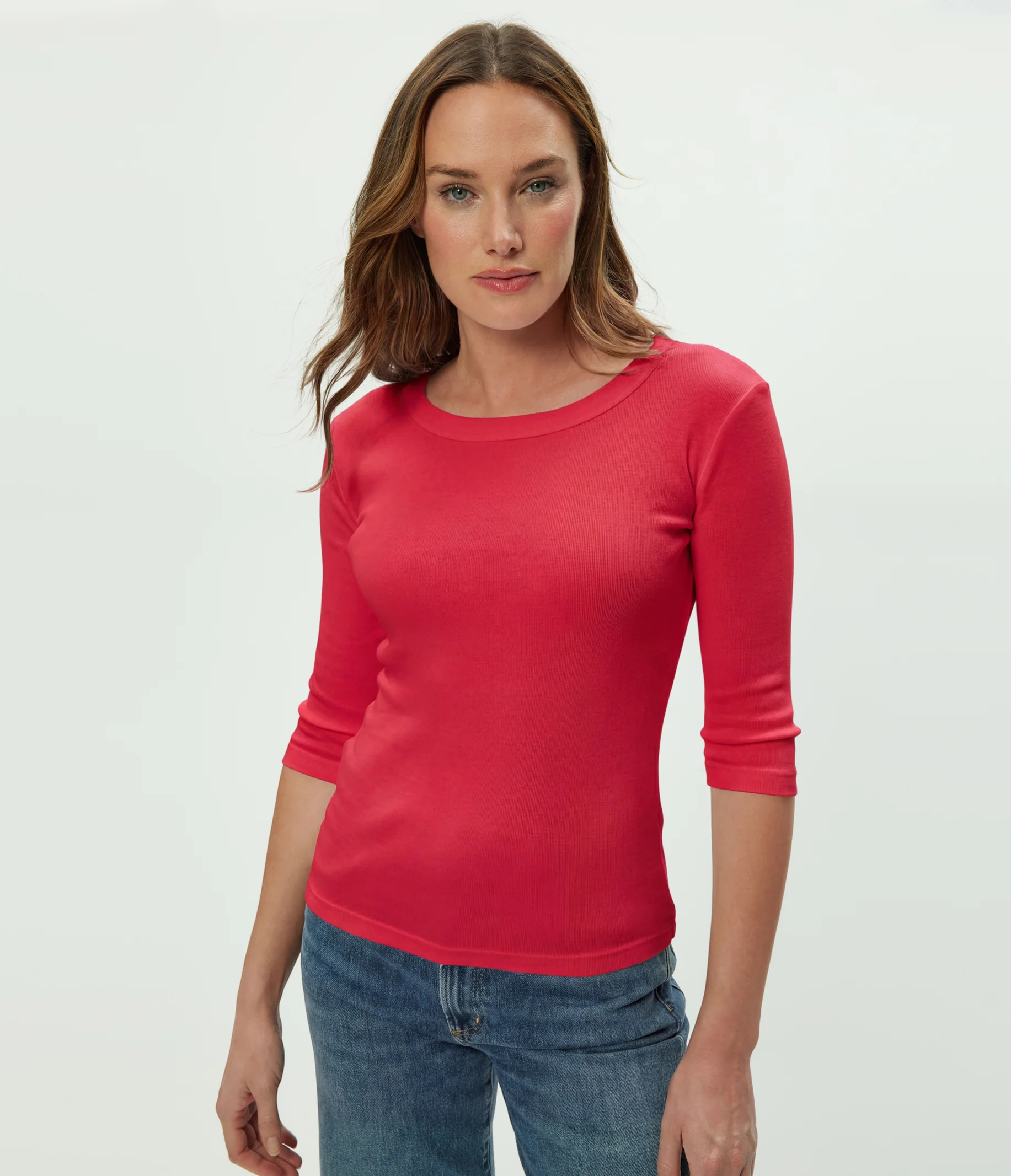 Dot 3/4 Sleeve Tee - Image 98