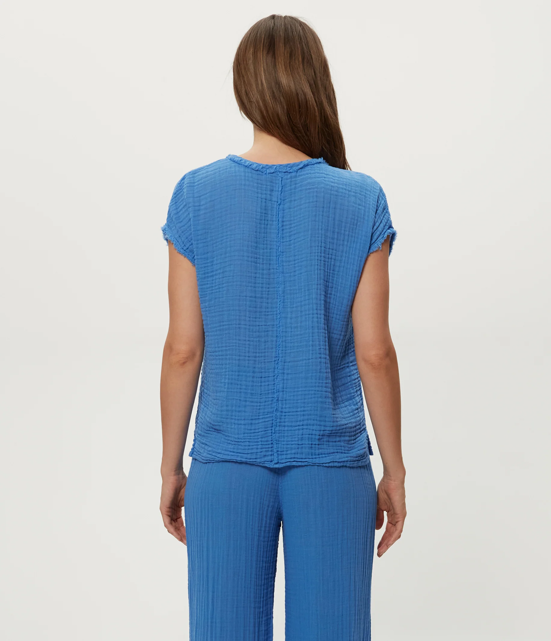 Draya Gauze V-Neck Top - Image 106