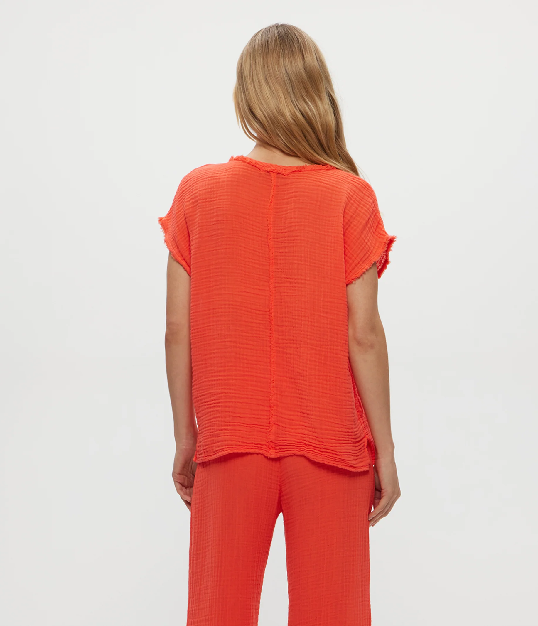 Draya Gauze V-Neck Top - Image 12