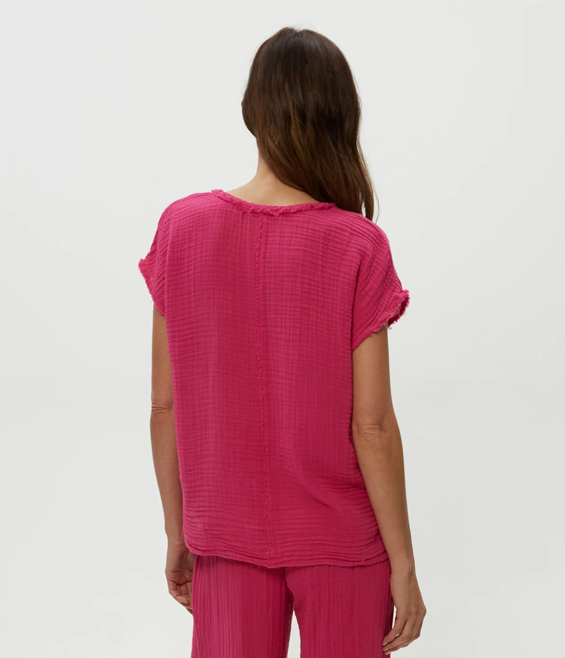 Draya Gauze V-Neck Top - Image 39