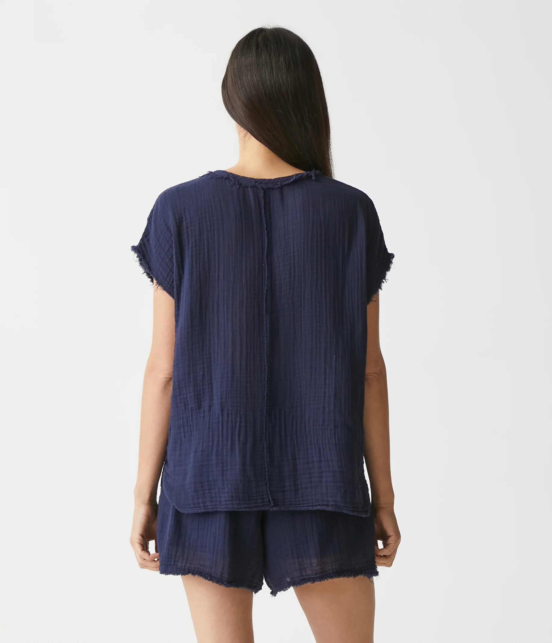 Draya Gauze V-Neck Top - Image 67