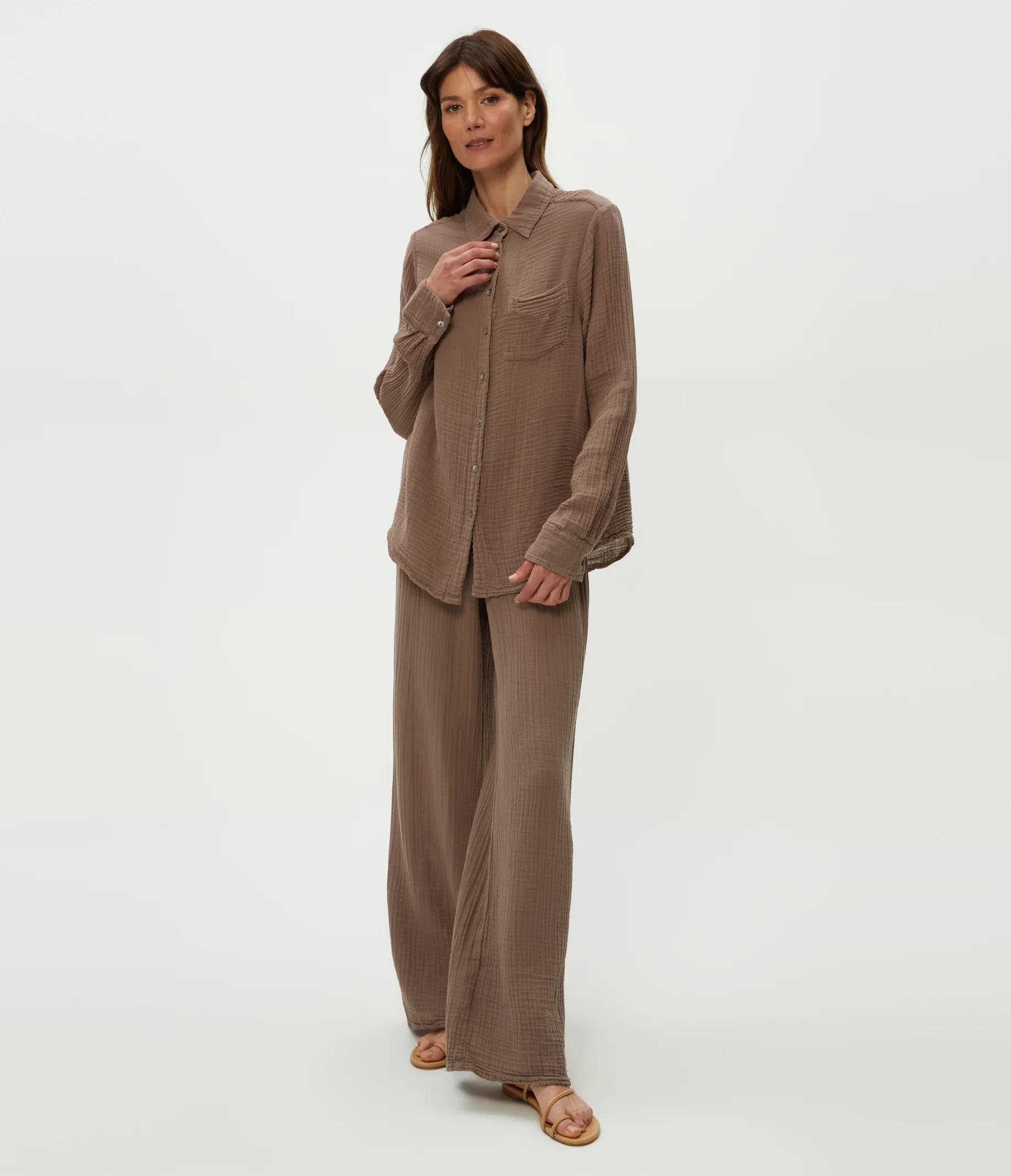 Ernie Gauze Button Down Shirt - Image 10