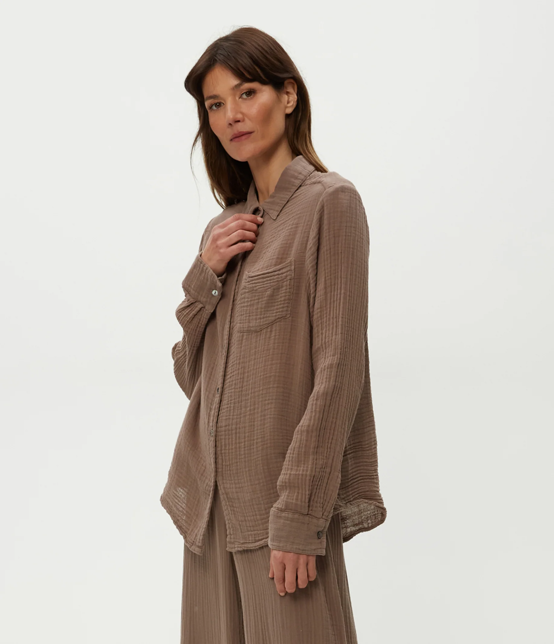 Ernie Gauze Button Down Shirt - Image 11