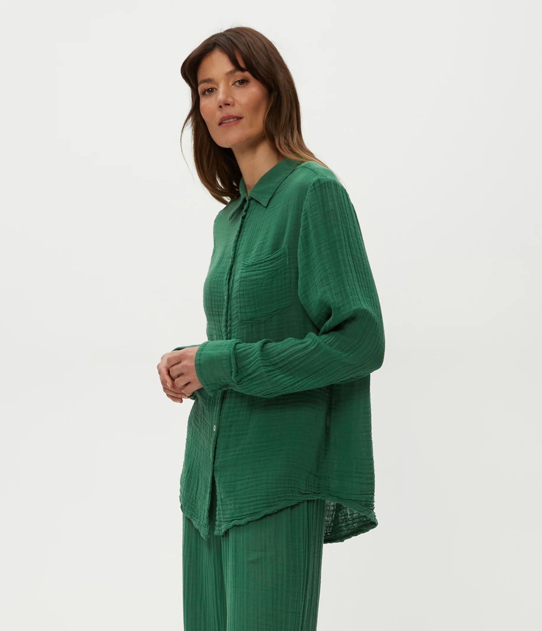 Ernie Gauze Button Down Shirt - Image 15