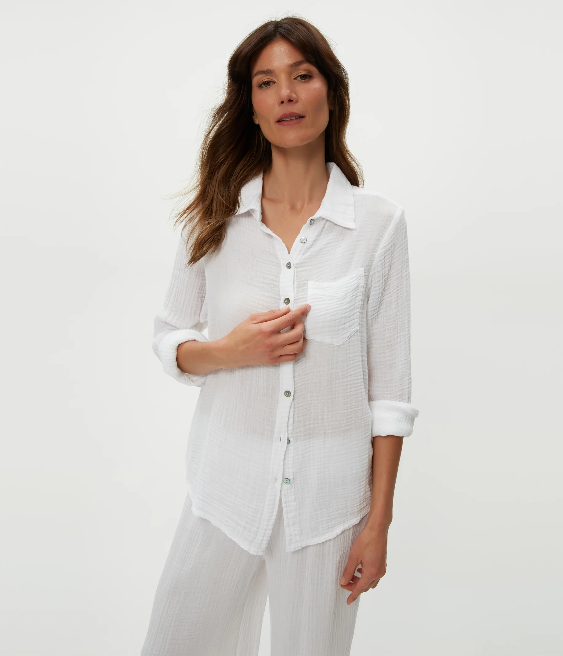 Ernie Gauze Button Down Shirt - Image 17