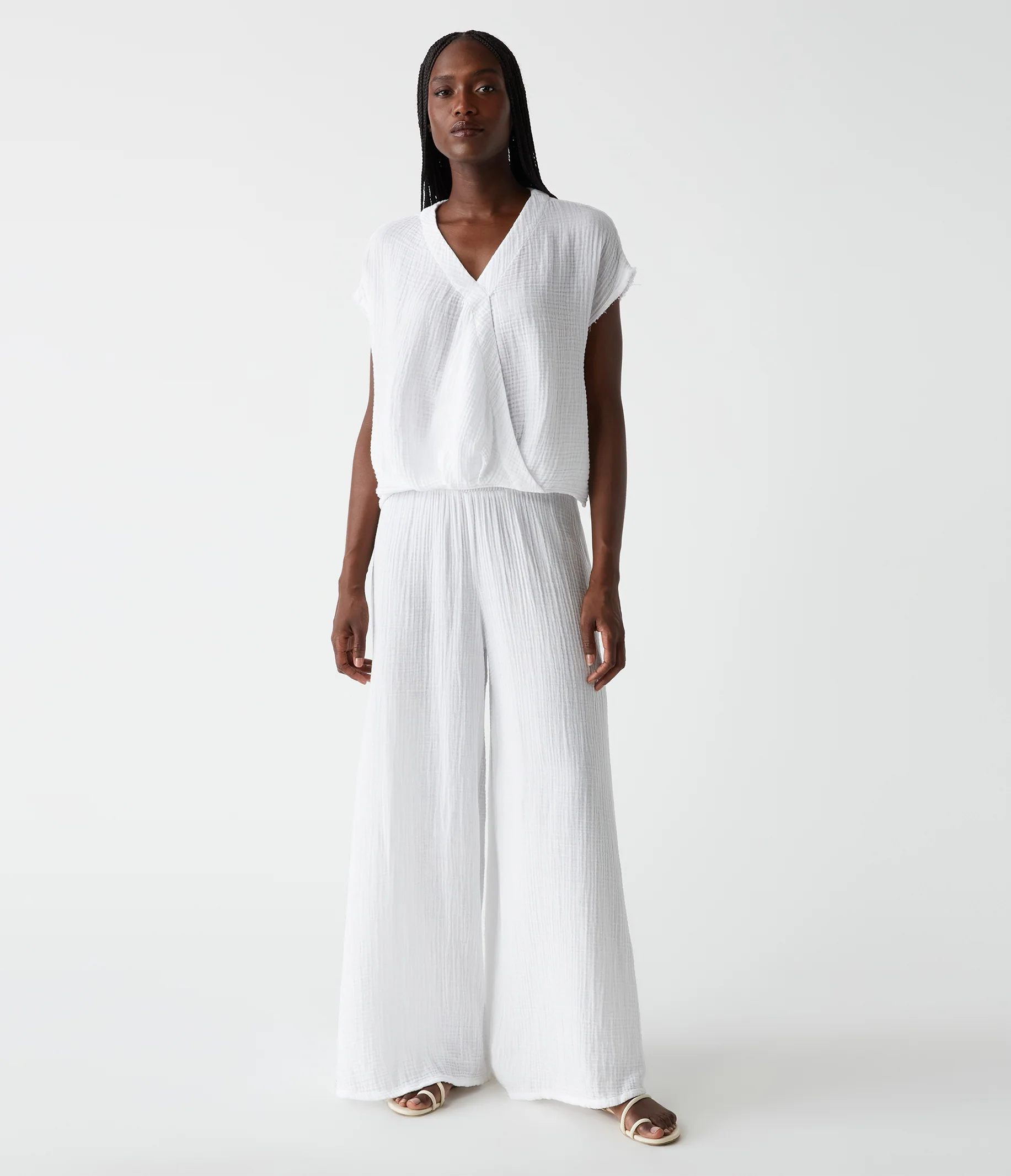 Evie Gauze Surplice Top - Image 10