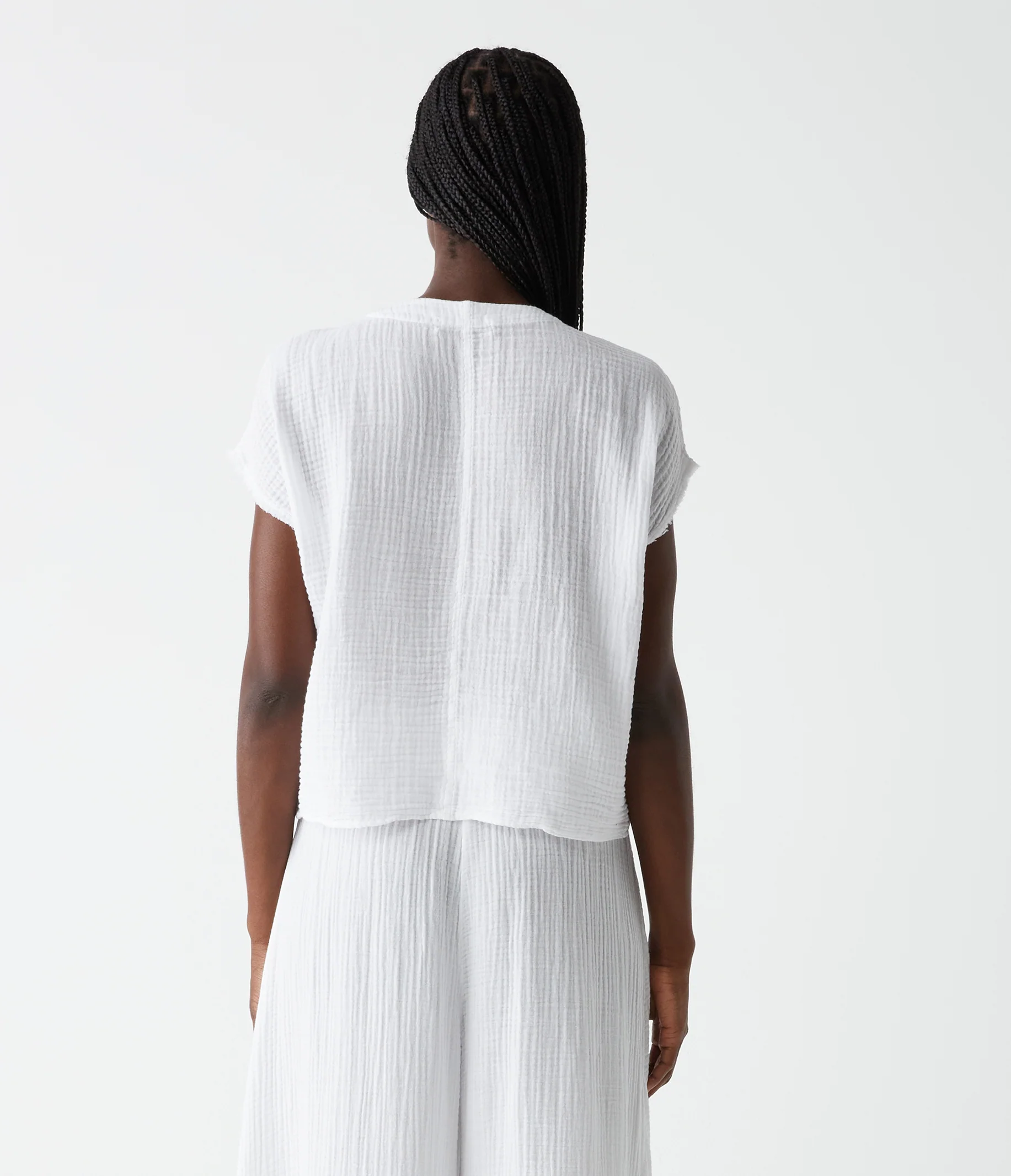 Evie Gauze Surplice Top - Image 12