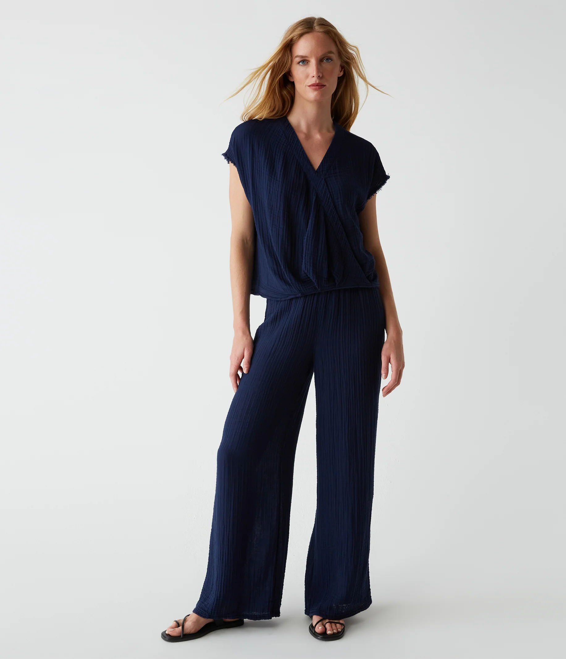 Evie Gauze Surplice Top - Image 18