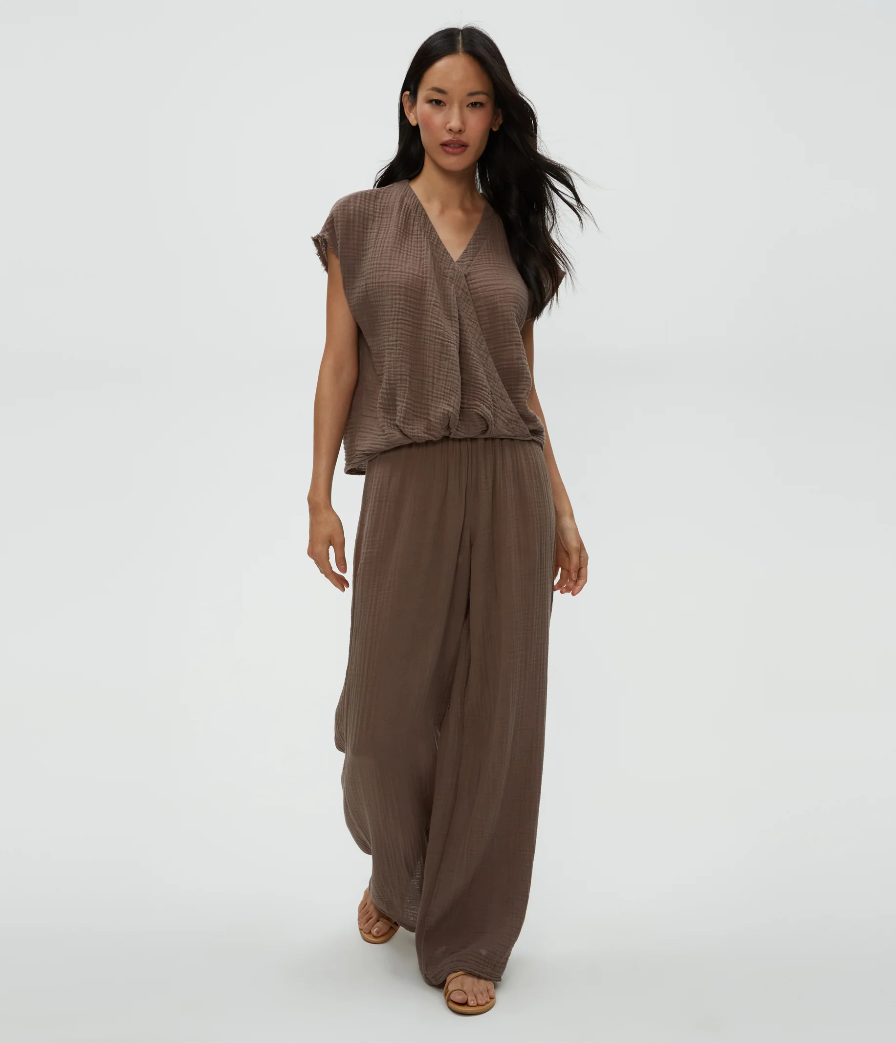 Evie Gauze Surplice Top - Image 23