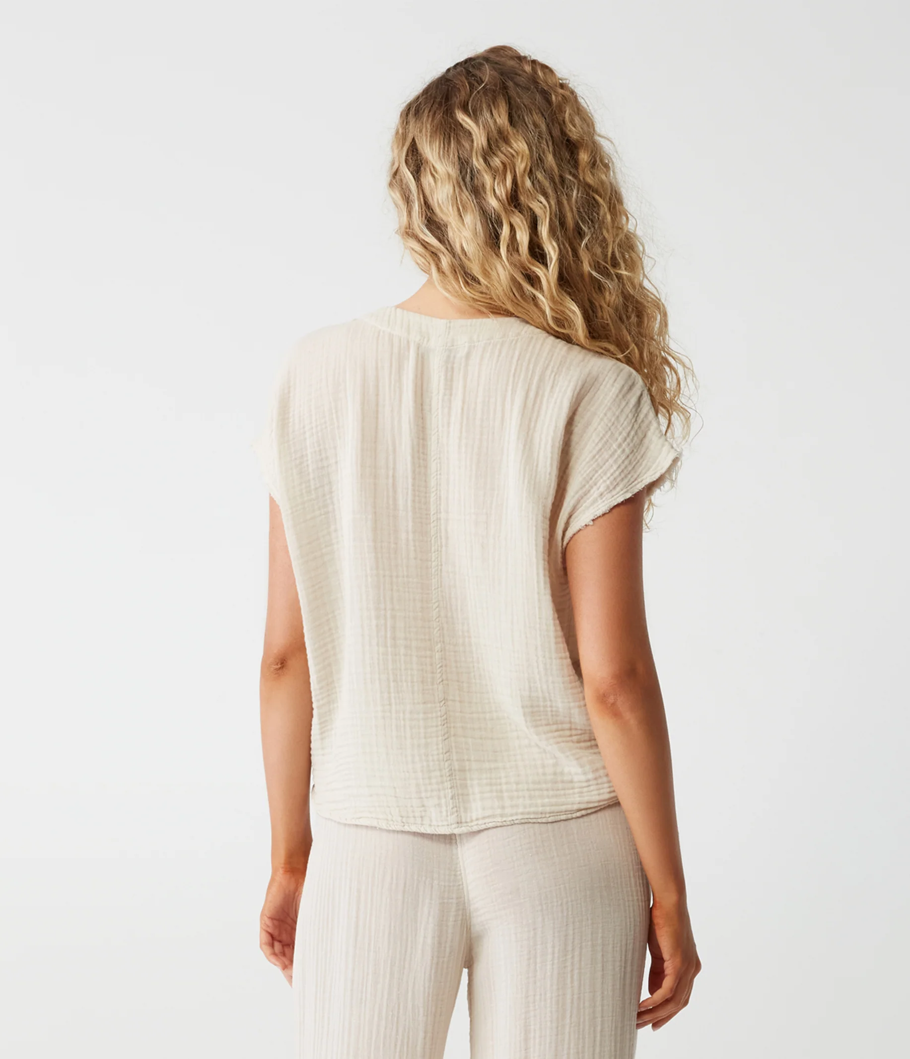 Evie Gauze Surplice Top - Image 27